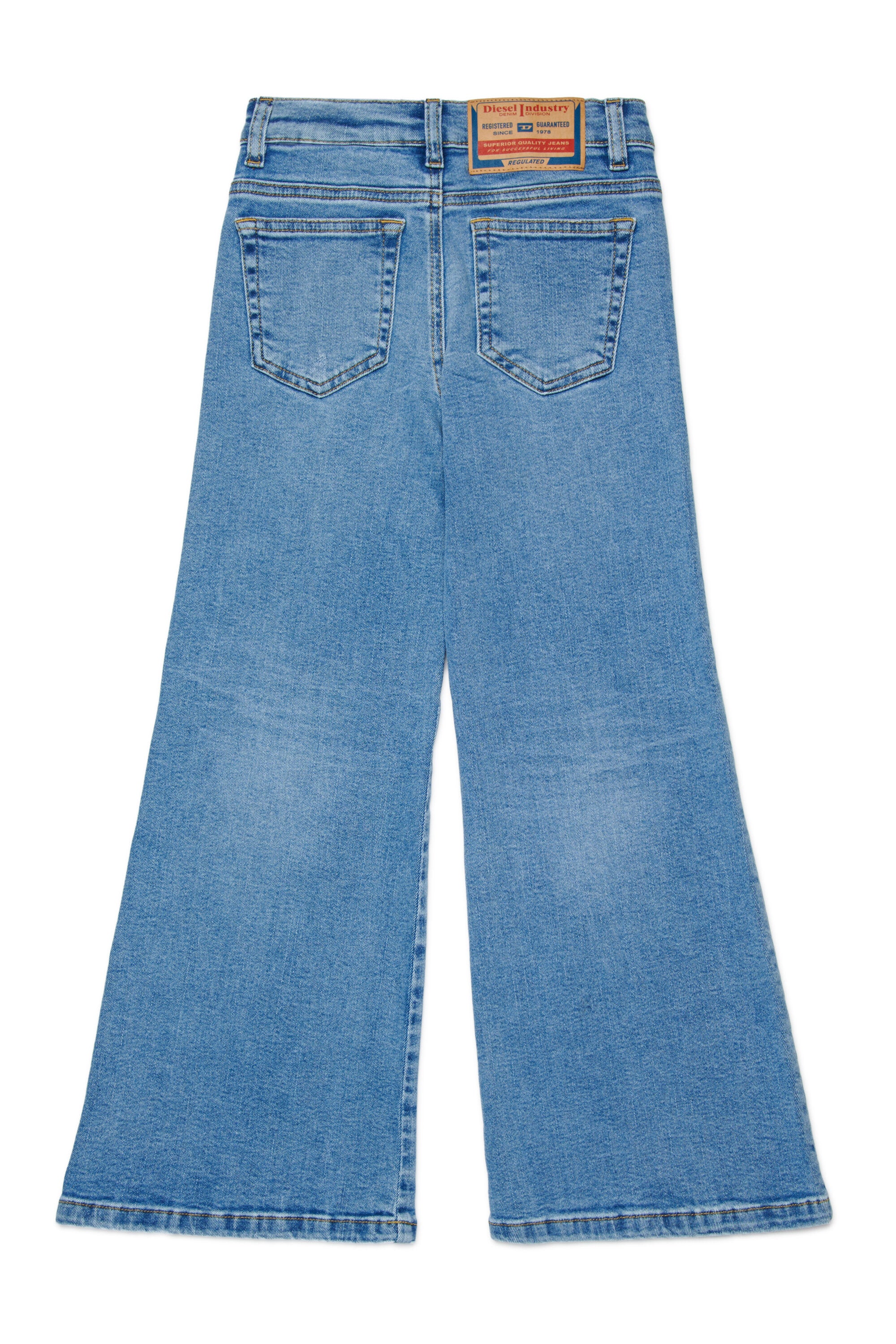 Flare fit jeans in light blue wash -1978