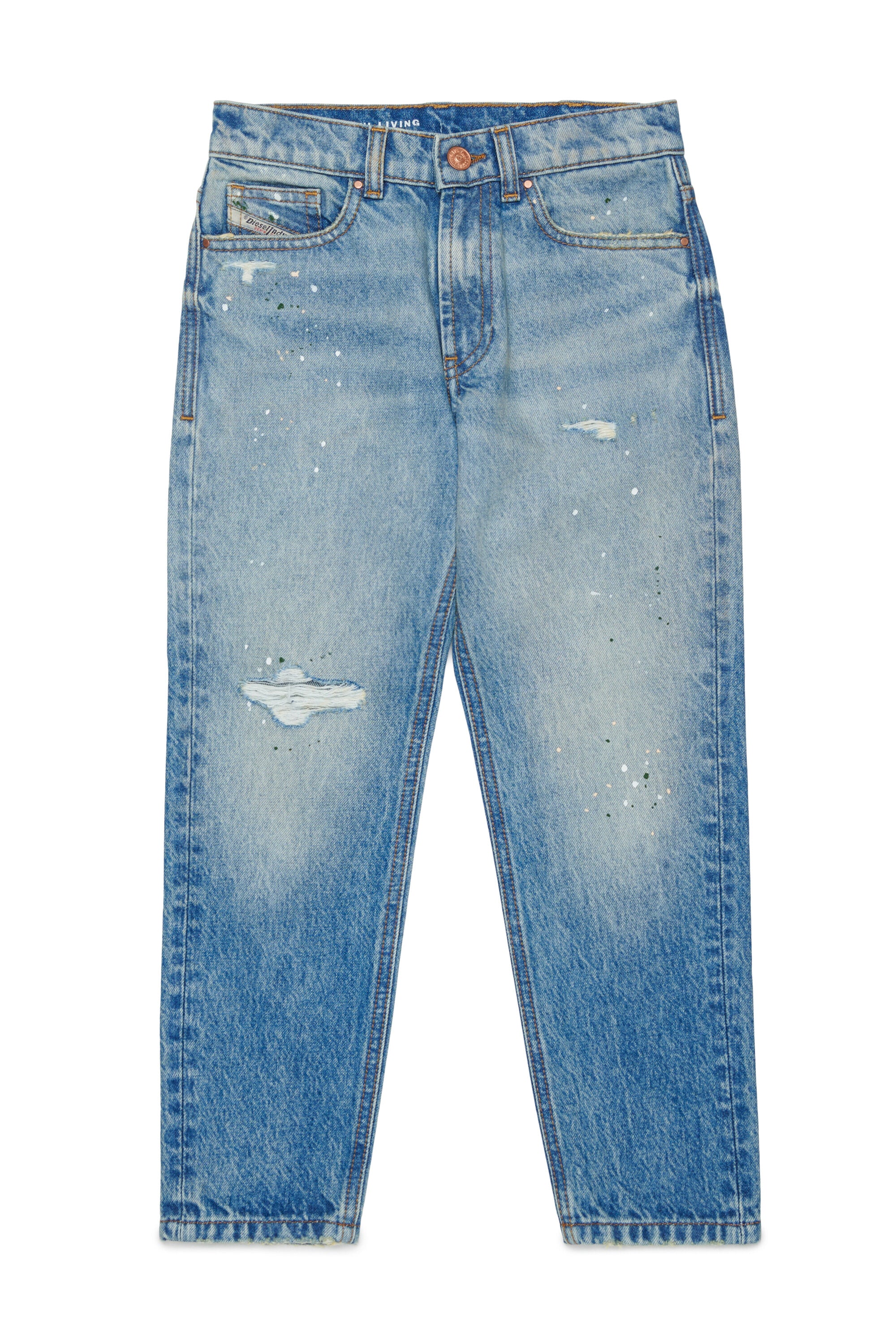 Light blue wash regular fit jeans - D-Lucas