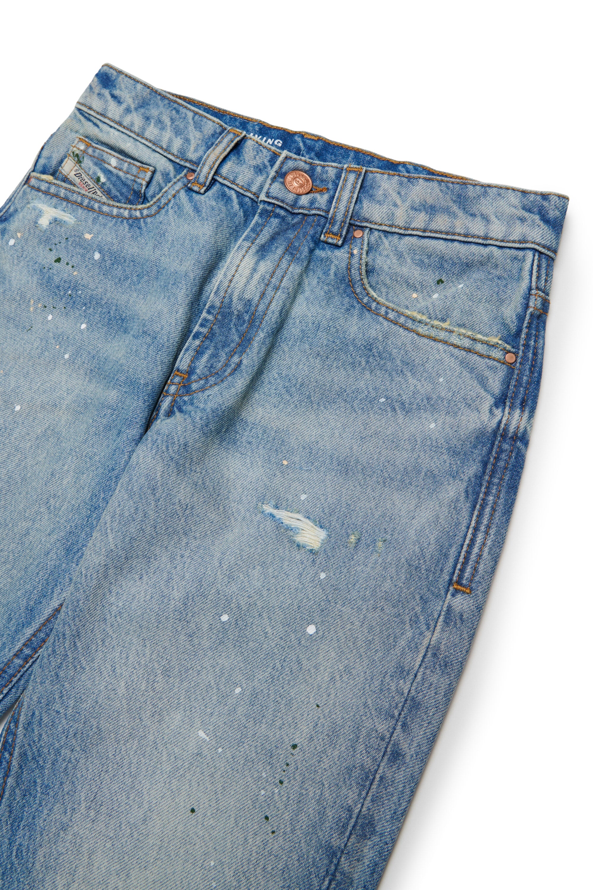 Light blue wash regular fit jeans - D-Lucas