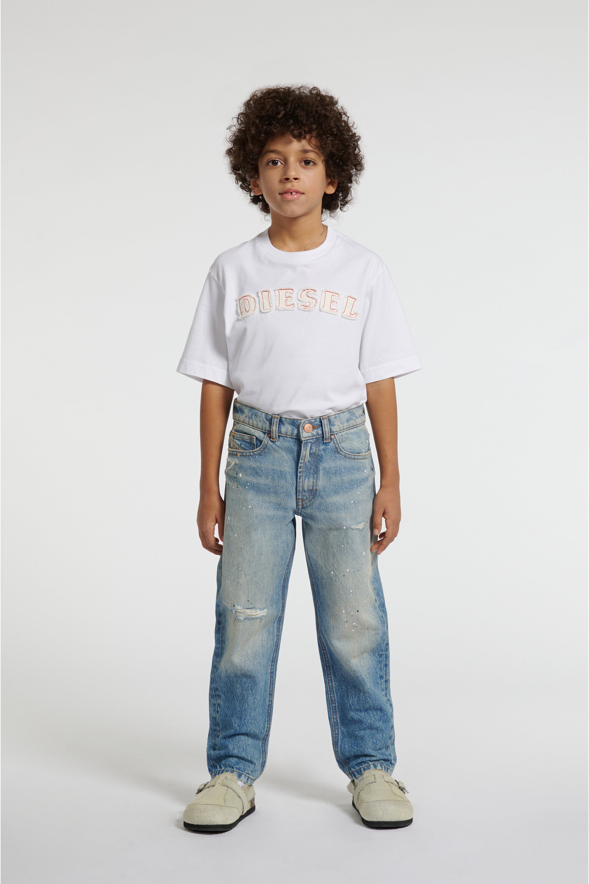 Light blue wash regular fit jeans - D-Lucas