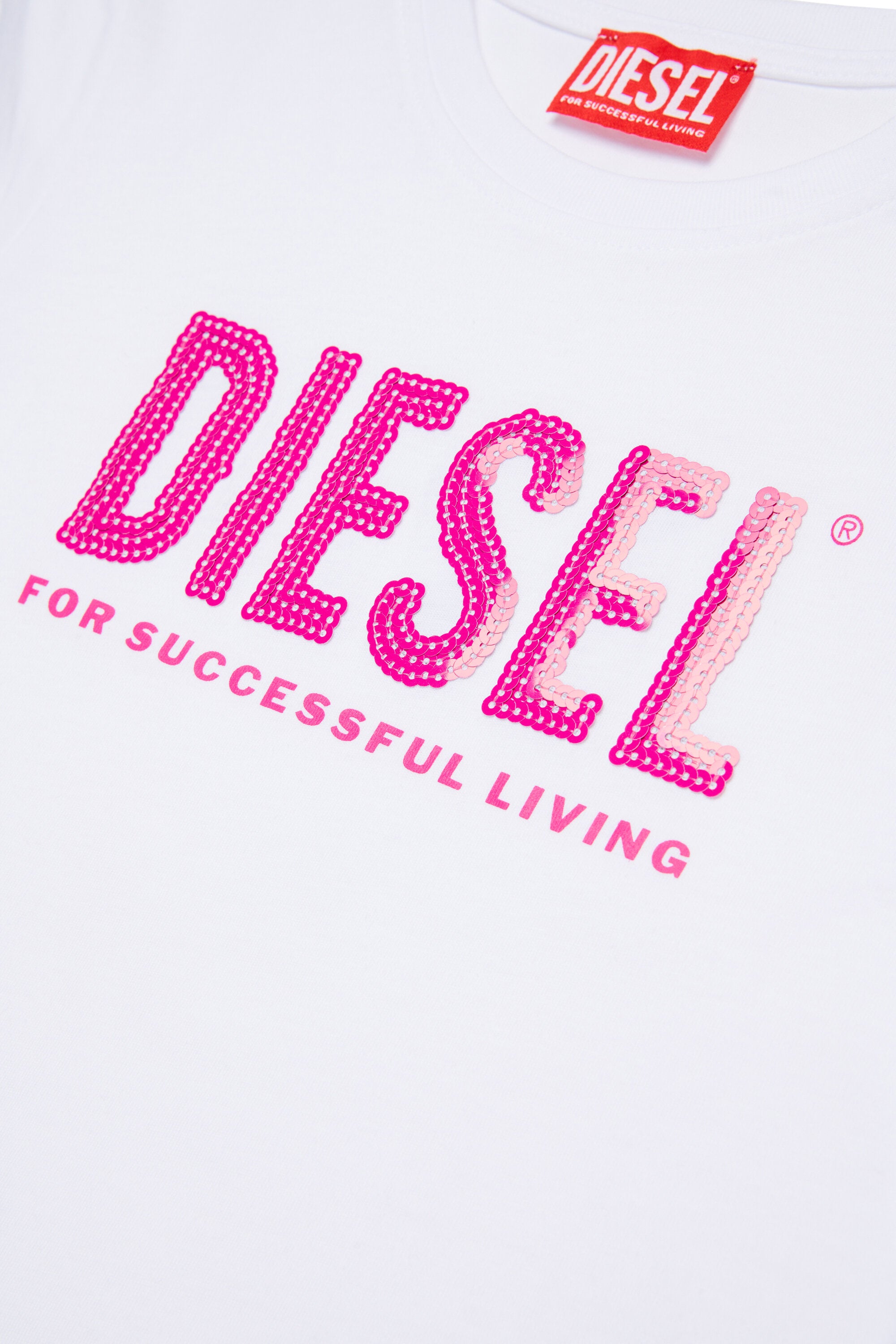 T-shirt with sequin logo