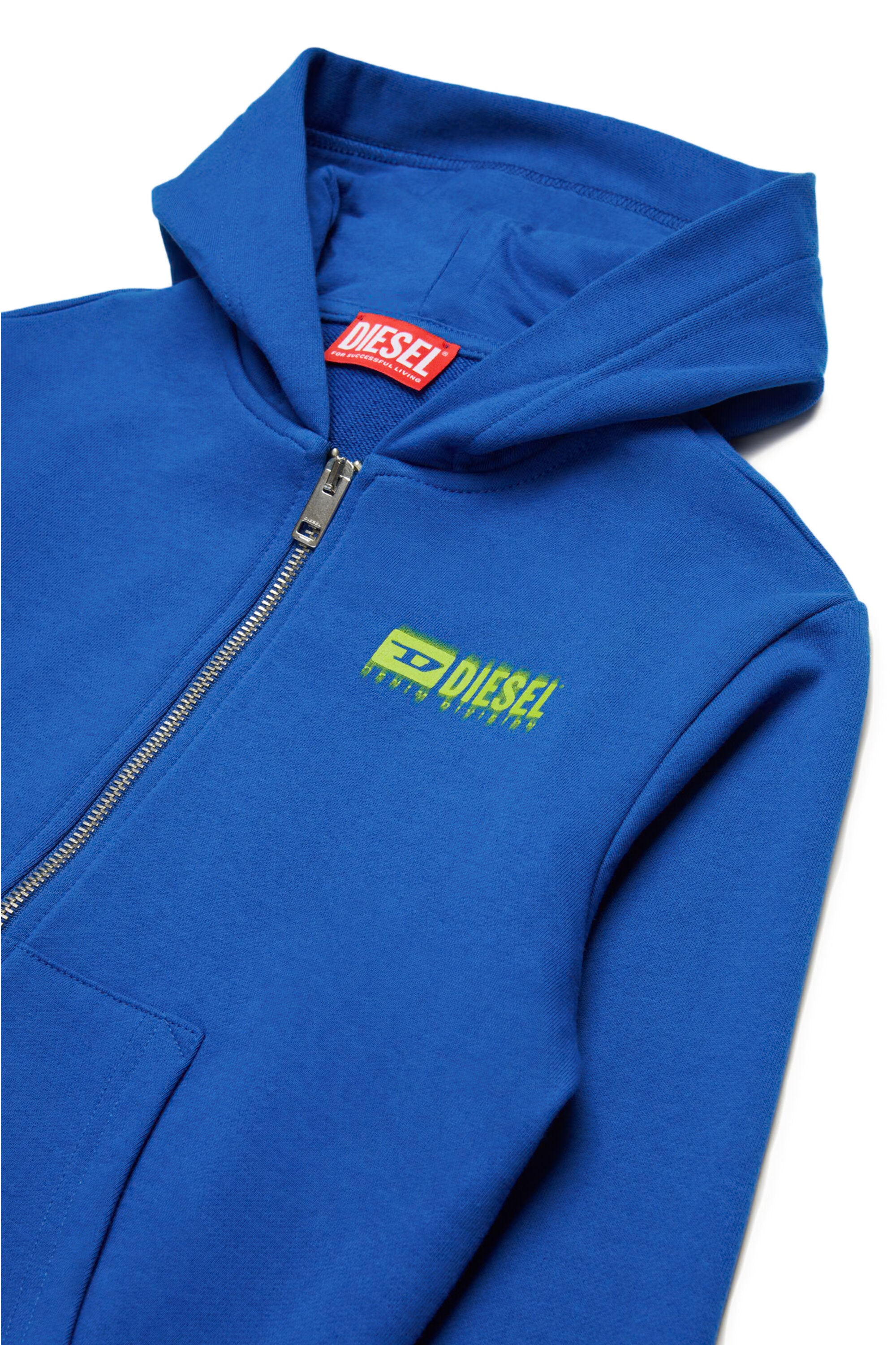 Hooded sweatshirt with degradé logo