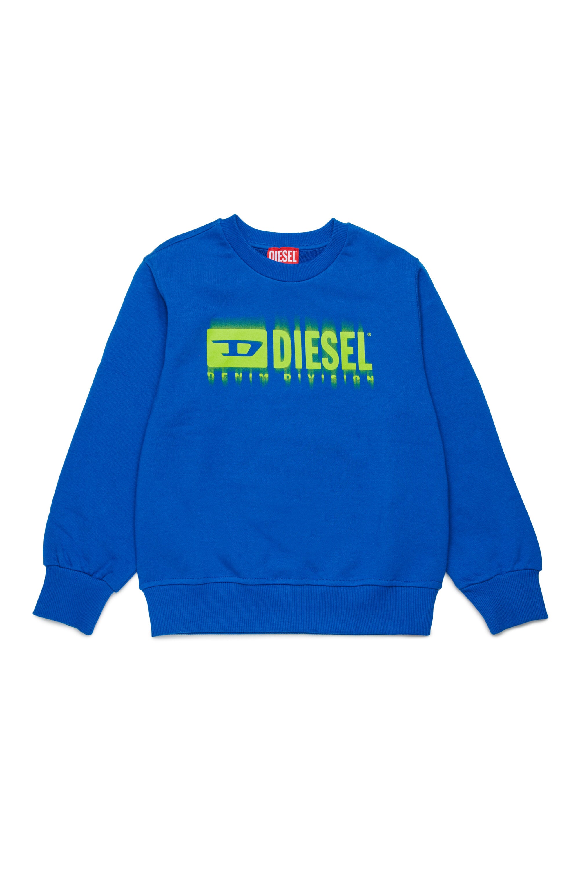 Degradé branded crew-neck sweatshirt