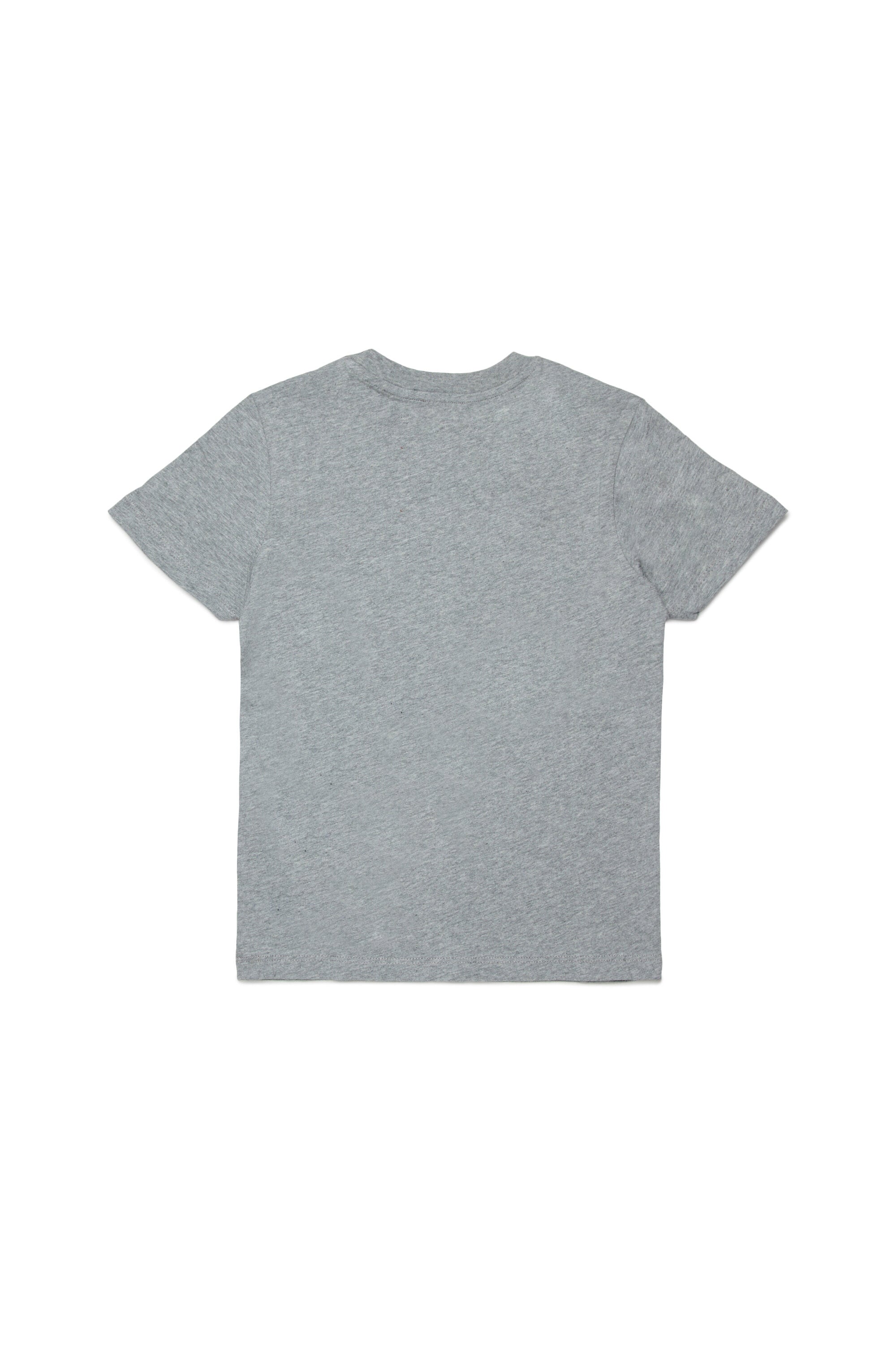 ロゴプリントが重なったTシャツ