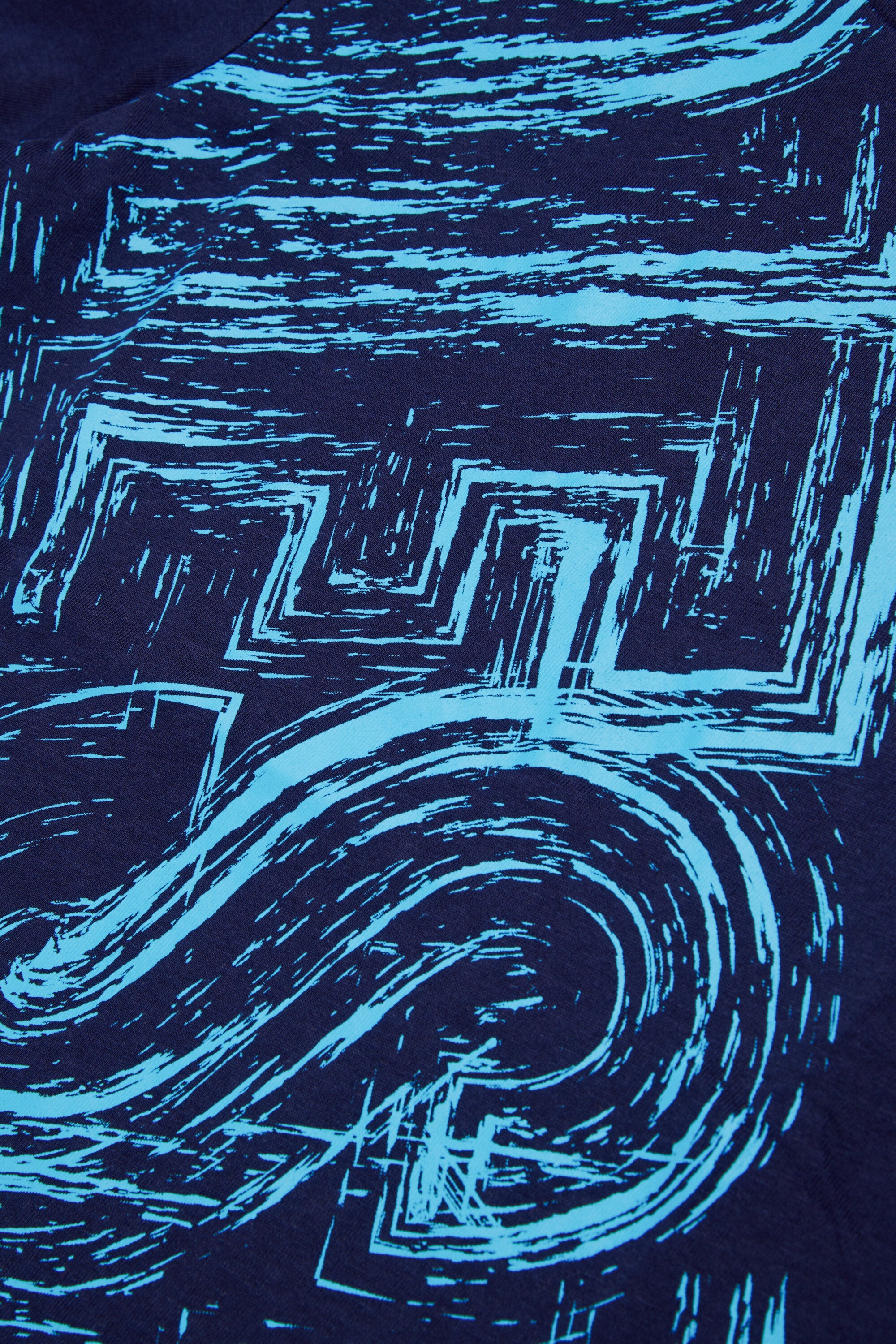 Jersey T-shirt with faded logo