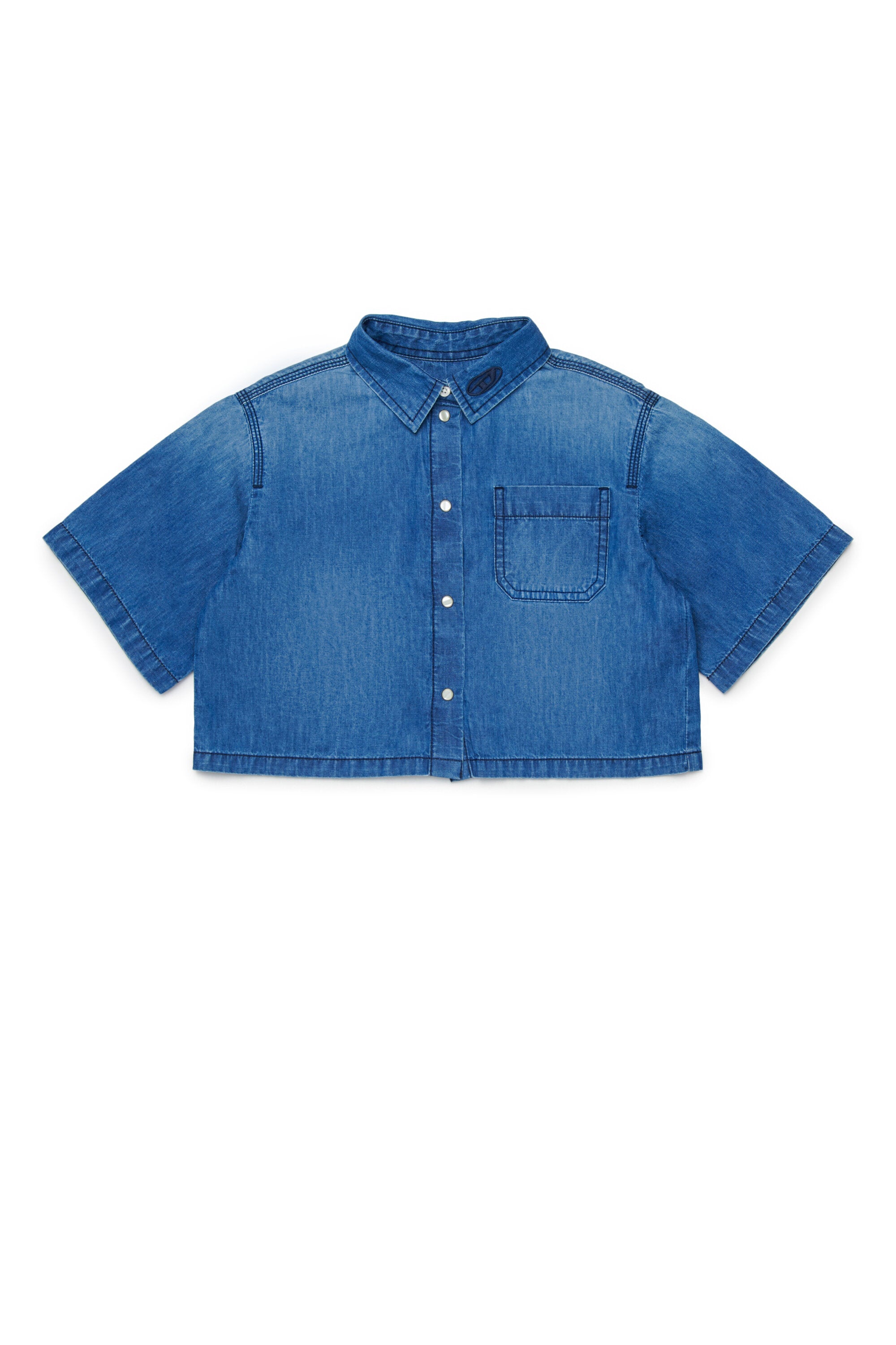 半袖デニムシャツ