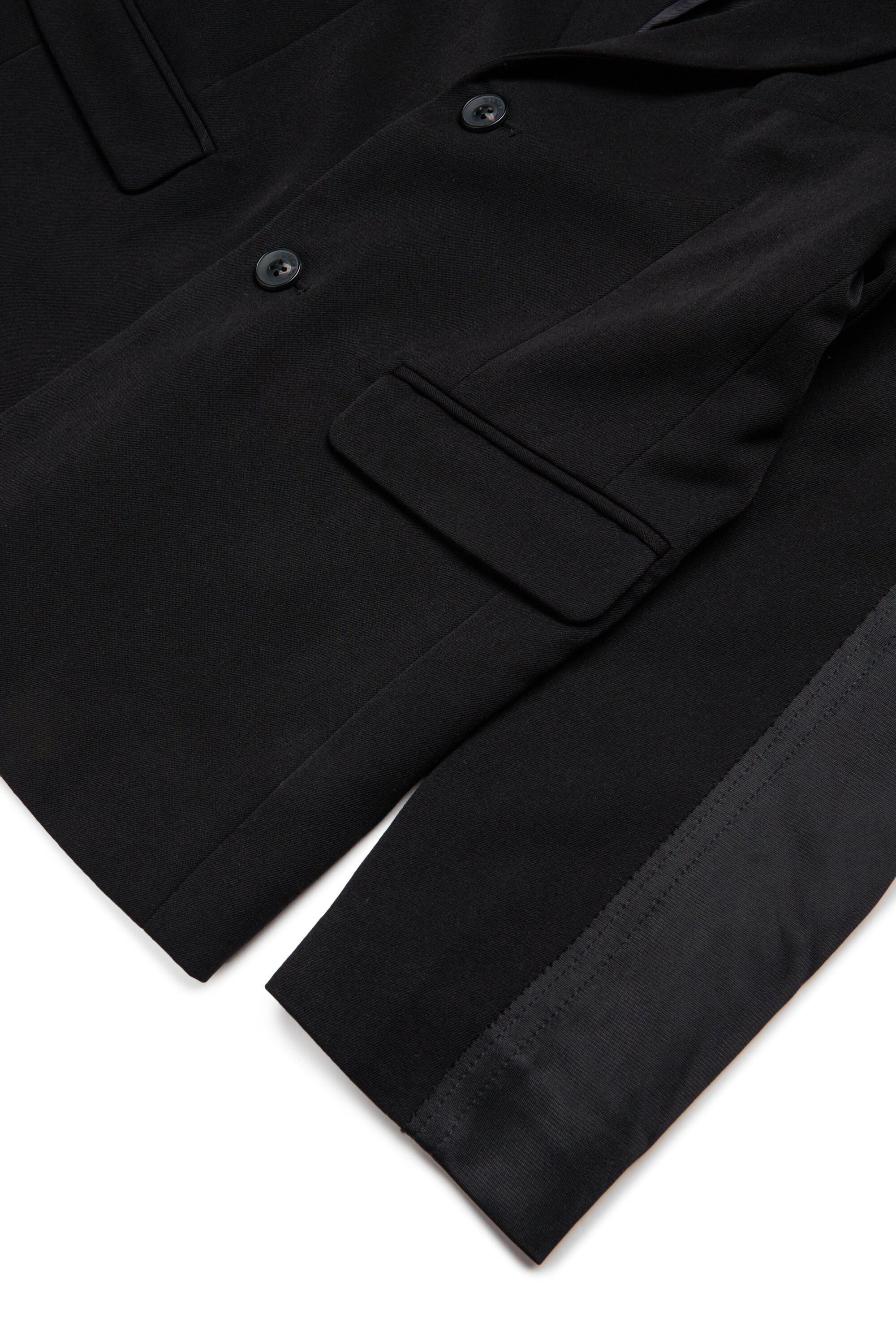 Oval D logo double-fabric blazer jacket