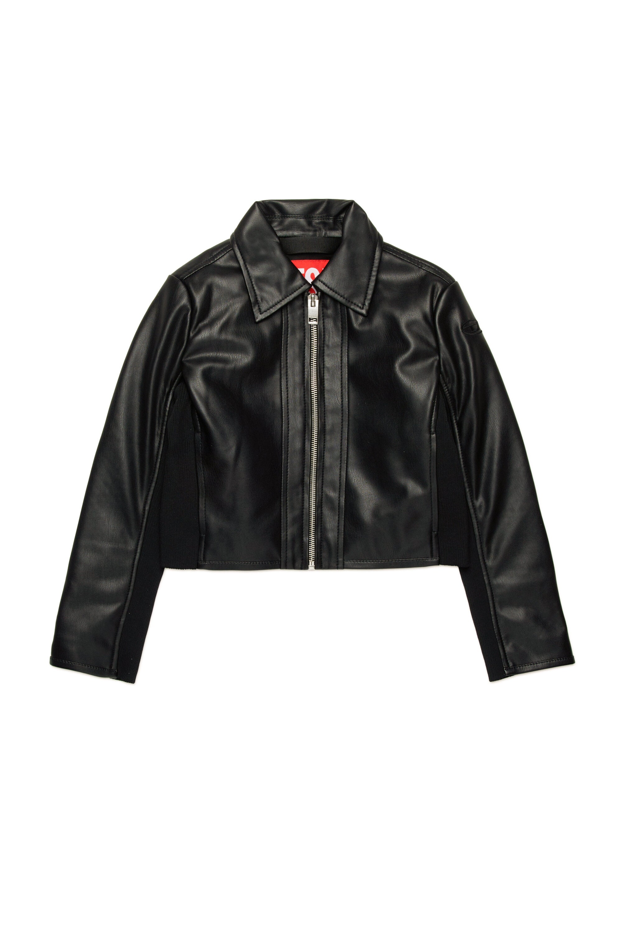 Glossy coated fabric jacket