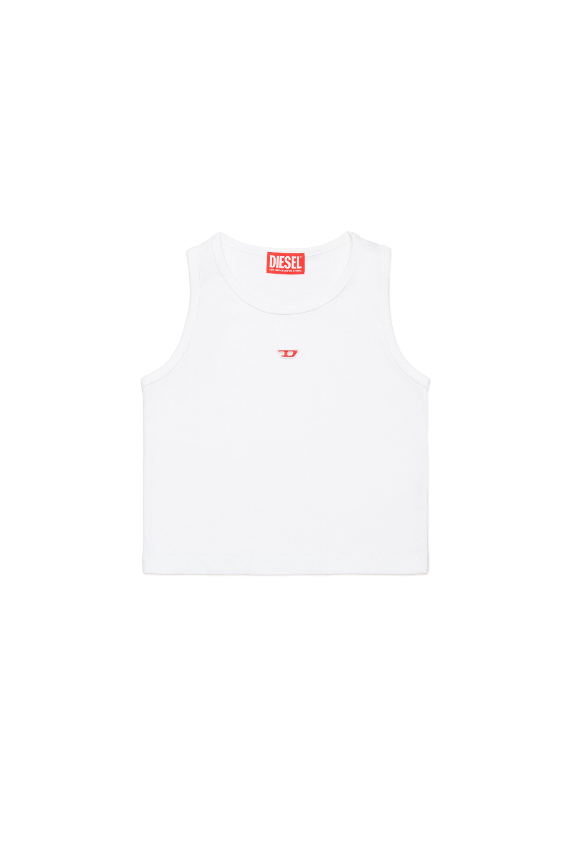 パッチ付きノースリーブトップ