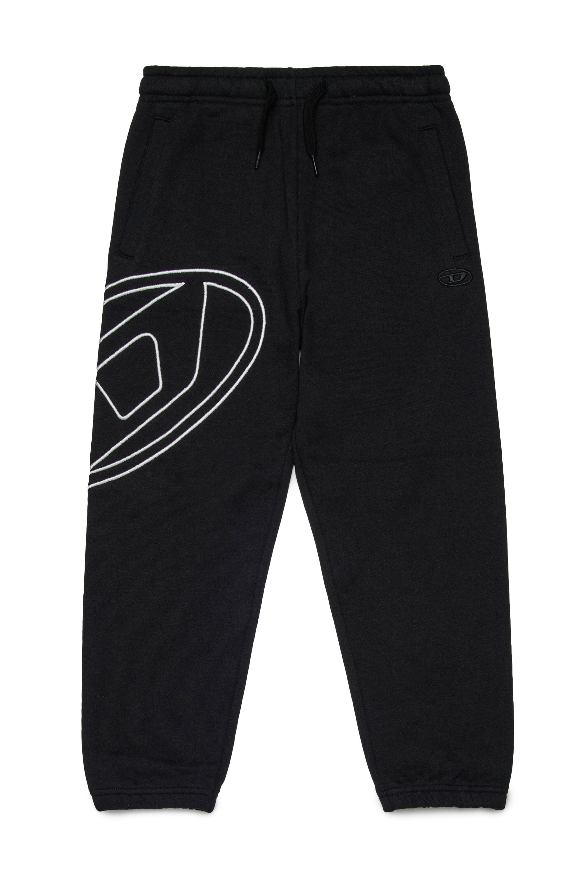 Fleece jogger pants with maxi Oval D logo