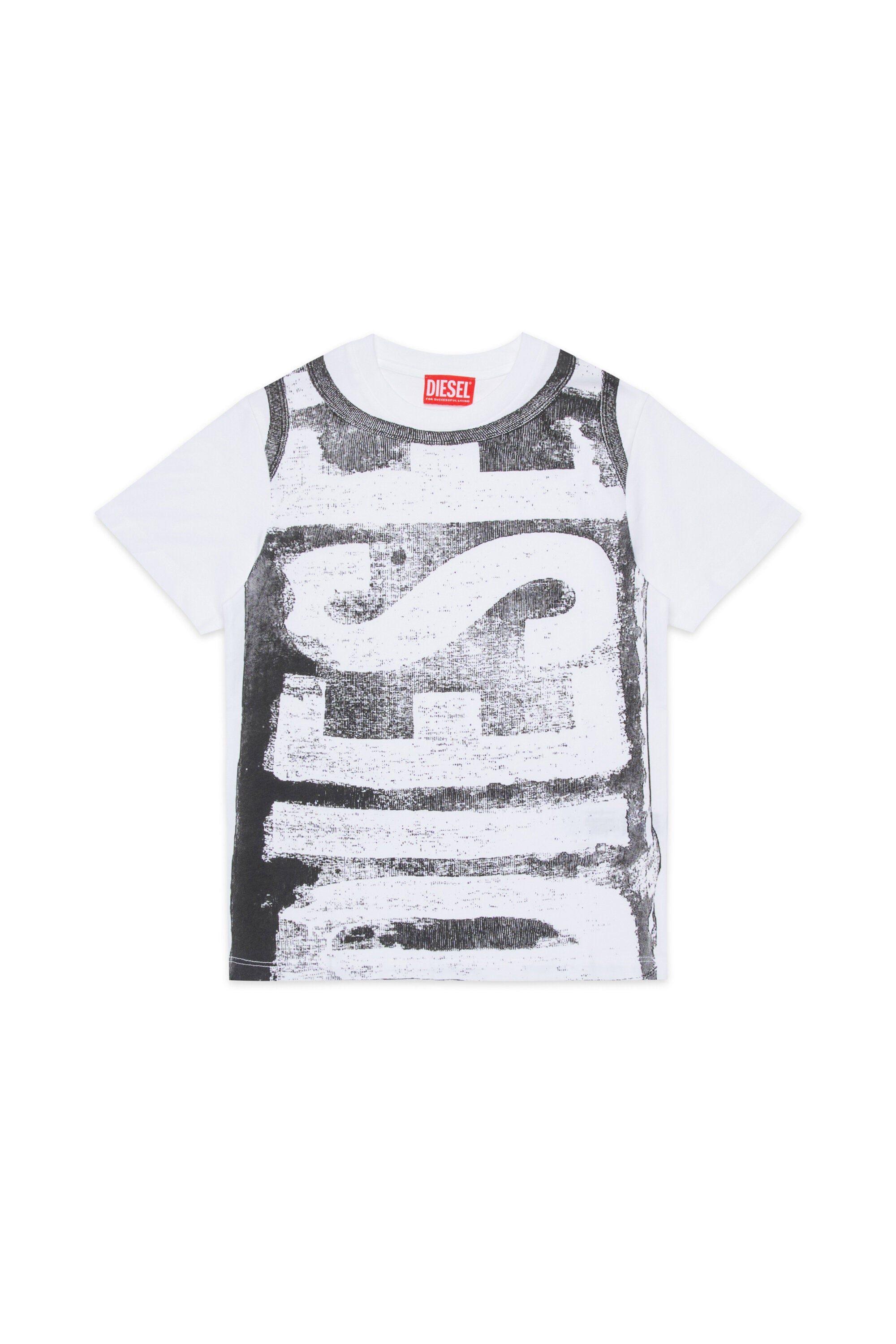 ディーゼルのマキシロゴ入りジャージーTシャツ