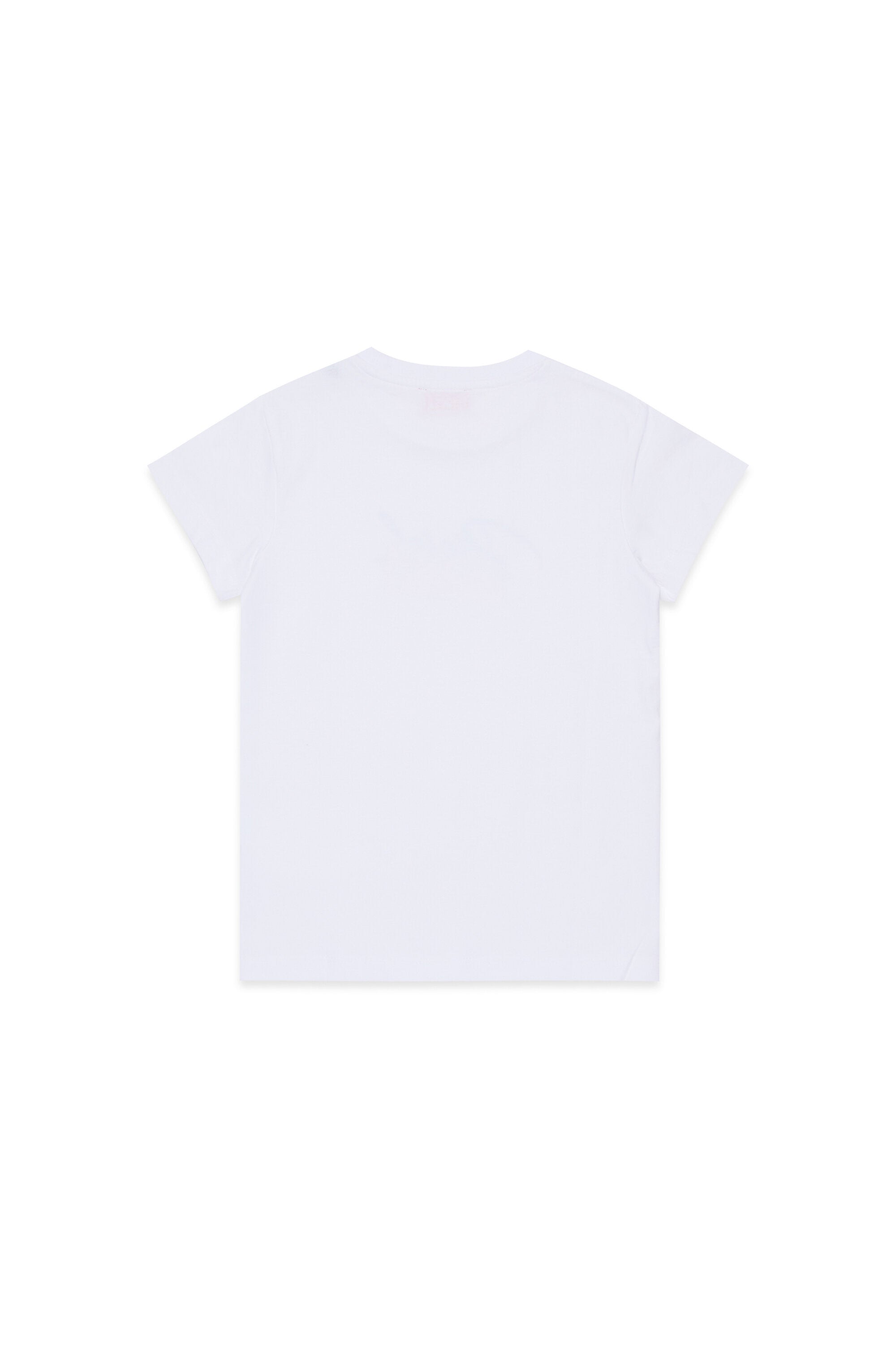 Jersey T-shirt with superimposed logo