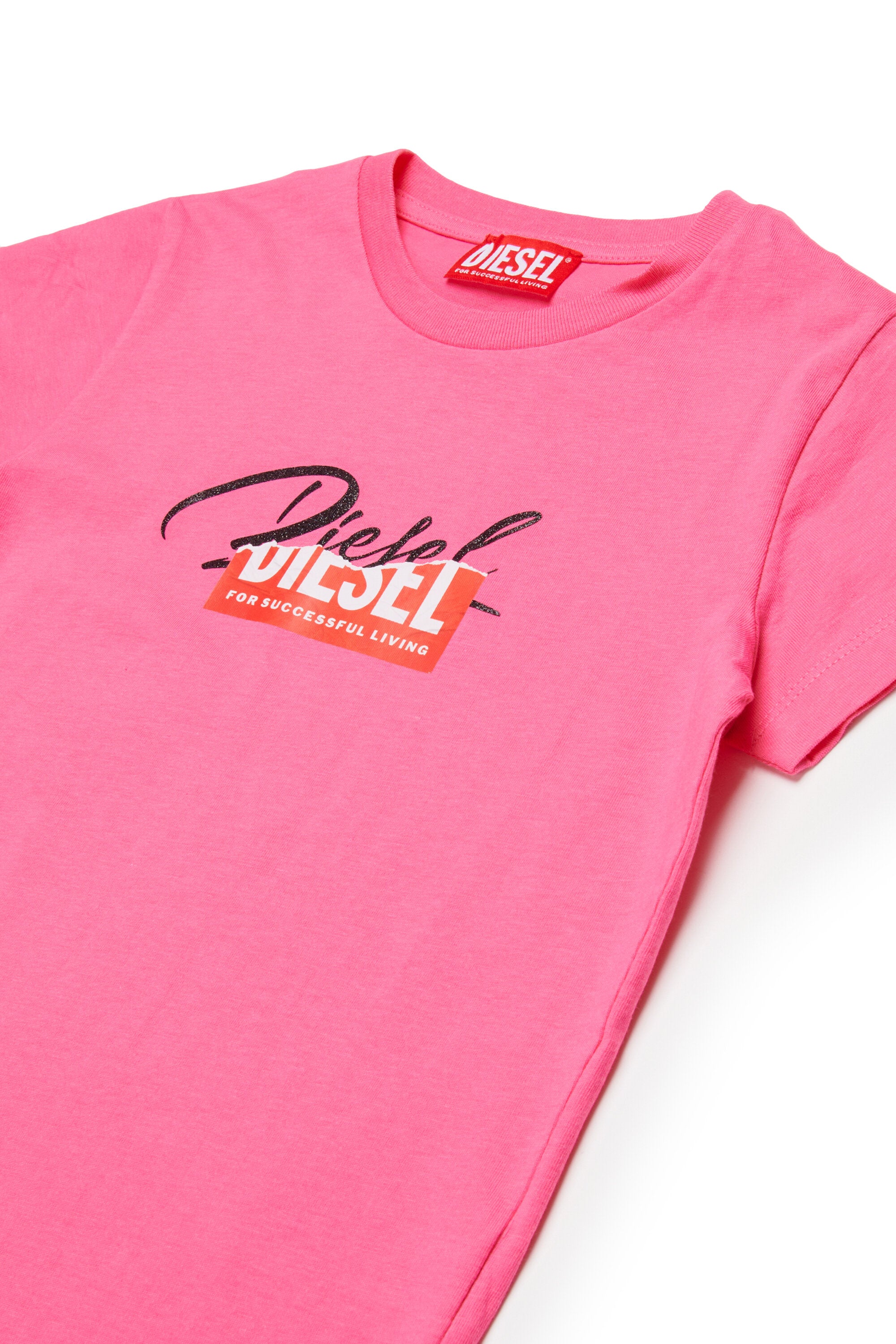 ロゴがプリントされたジャージーTシャツ