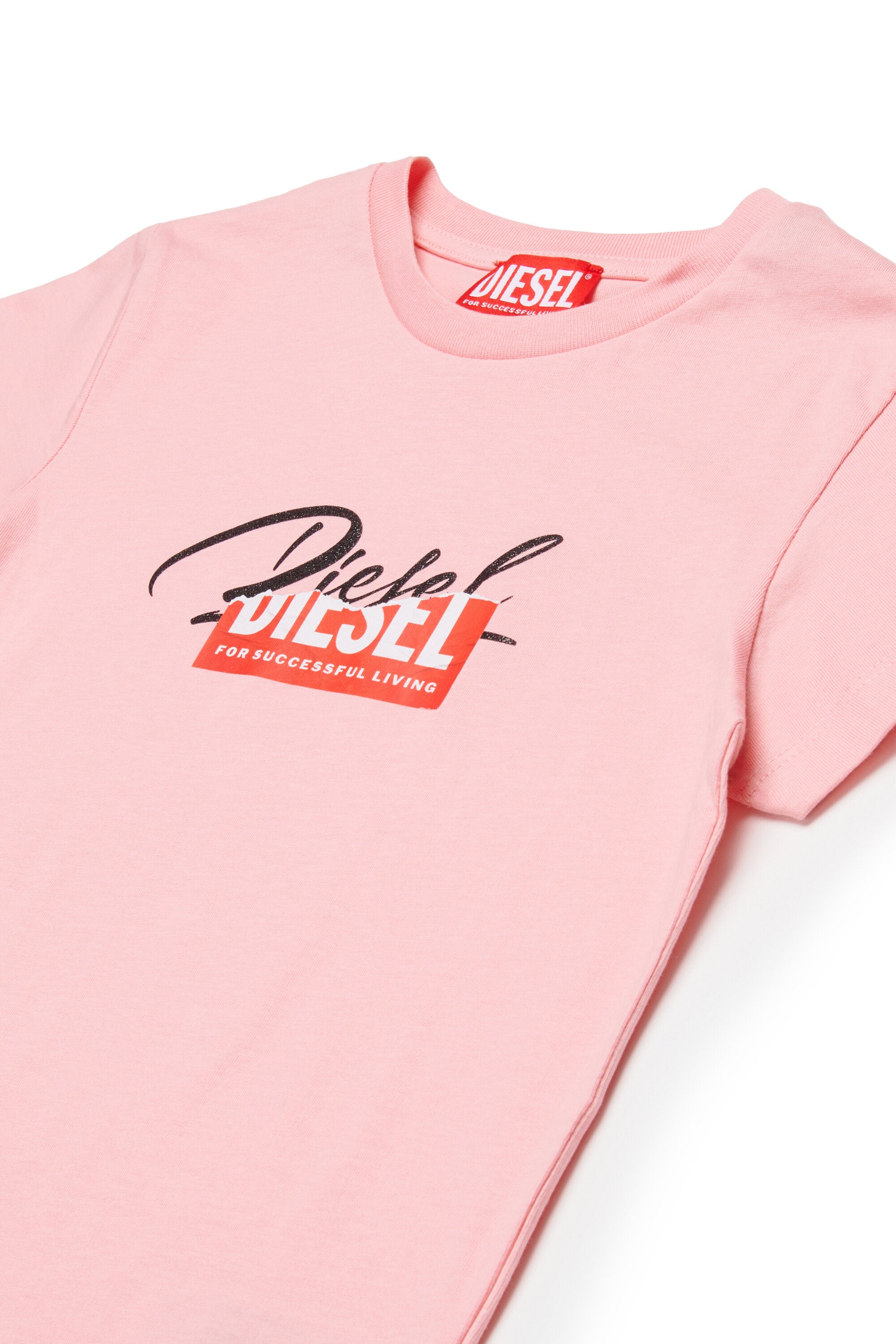 ロゴがプリントされたジャージーTシャツ