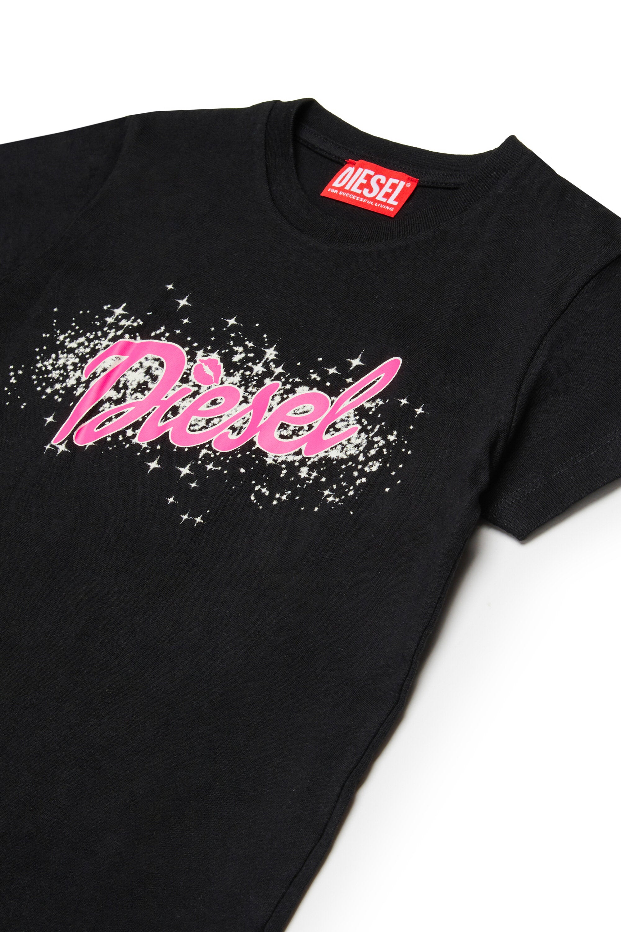 ロゴ入りジャージTシャツとショーツセット