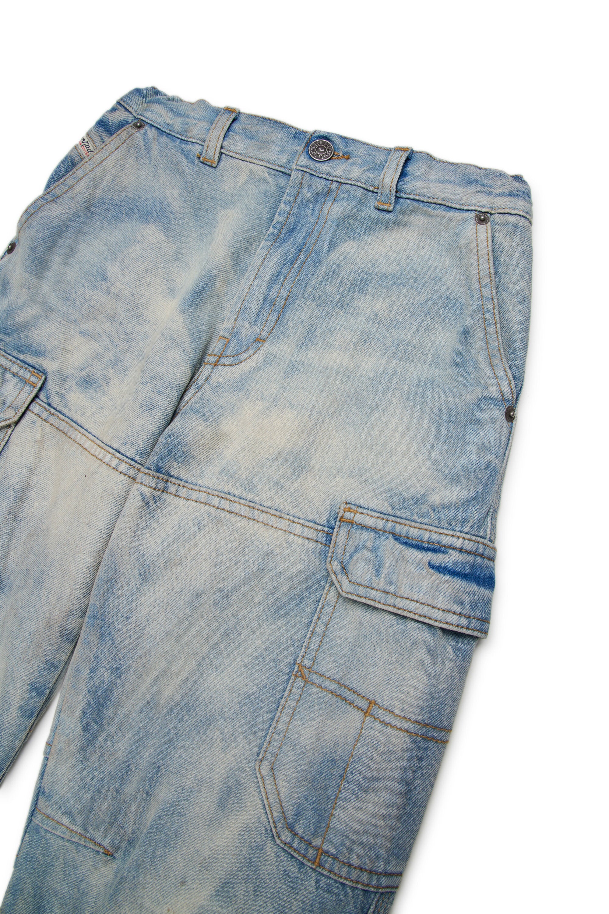 Light bleached relaxed jeans - D-Dave Cargo