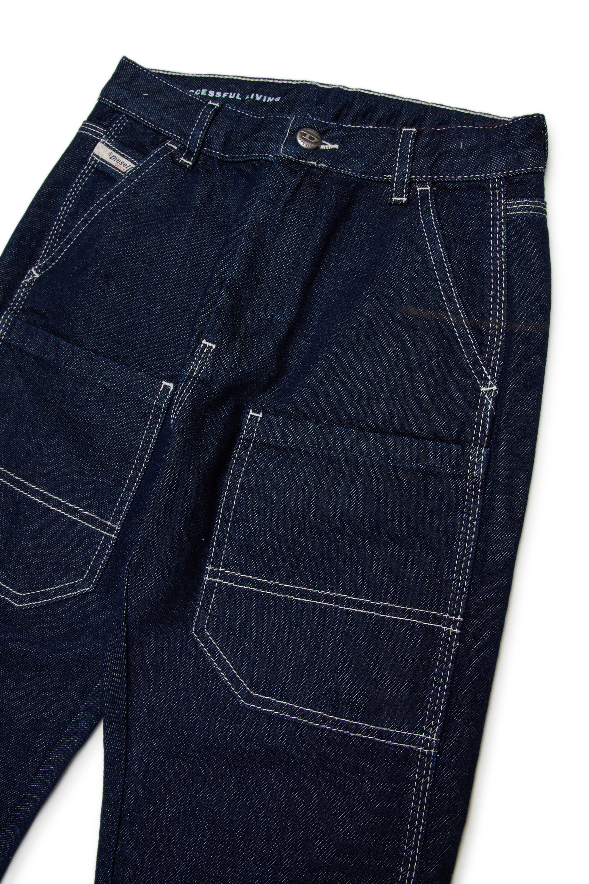 Dark blue regular fit jeans - D-Berr