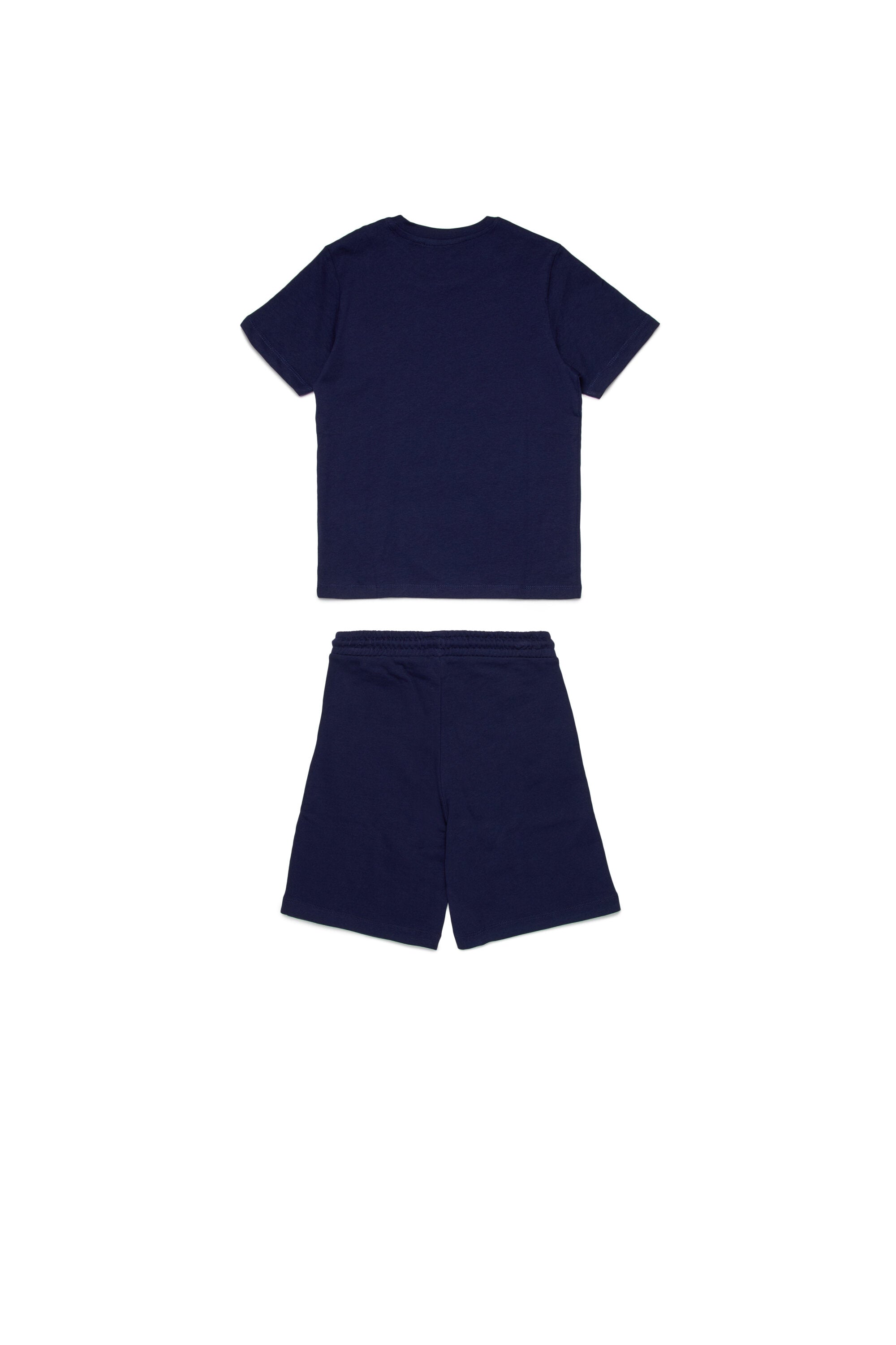 Jersey t-shirt and bermuda shorts set with logo D Diesel