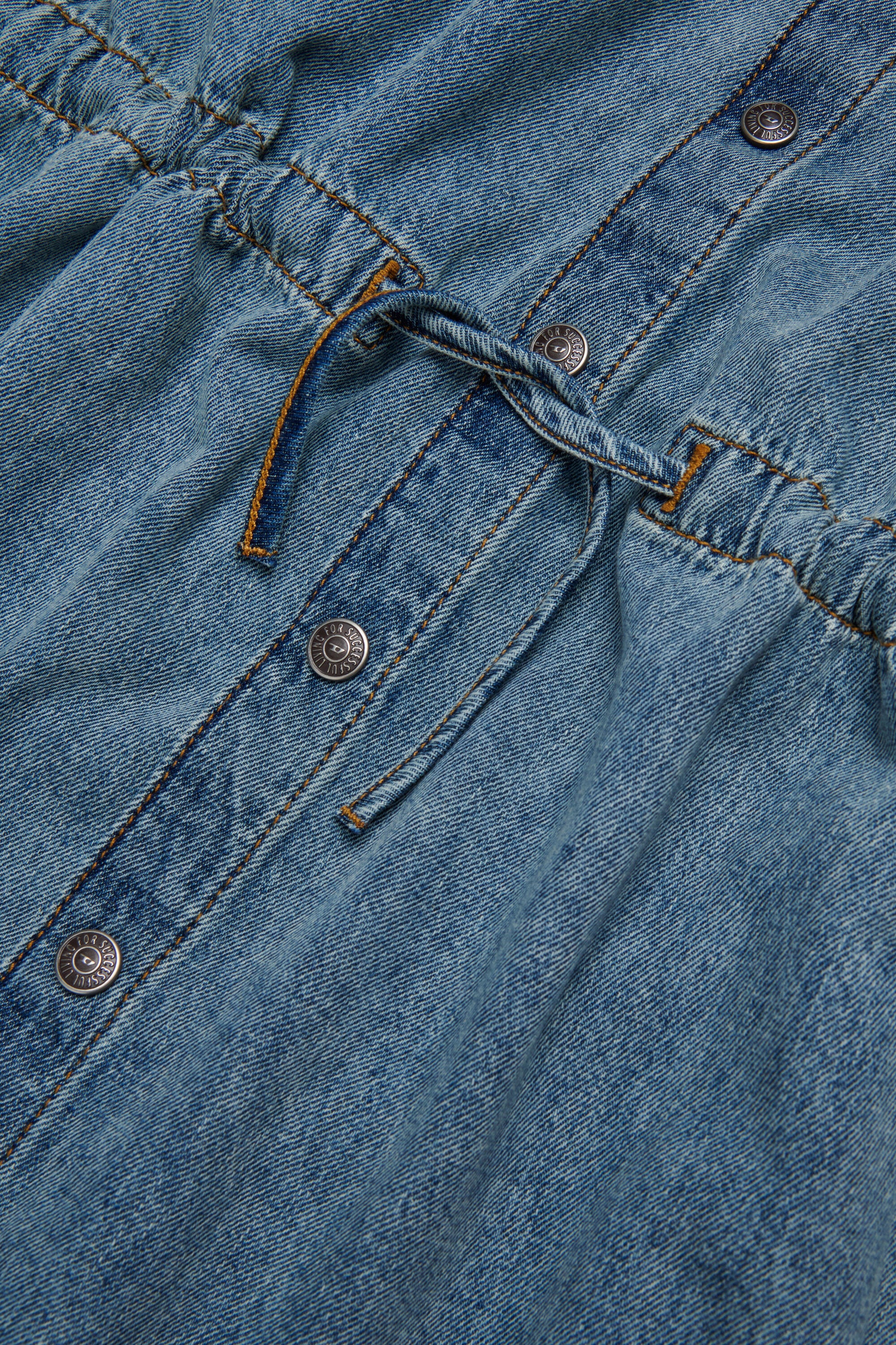 霜降りデニムシャツドレス