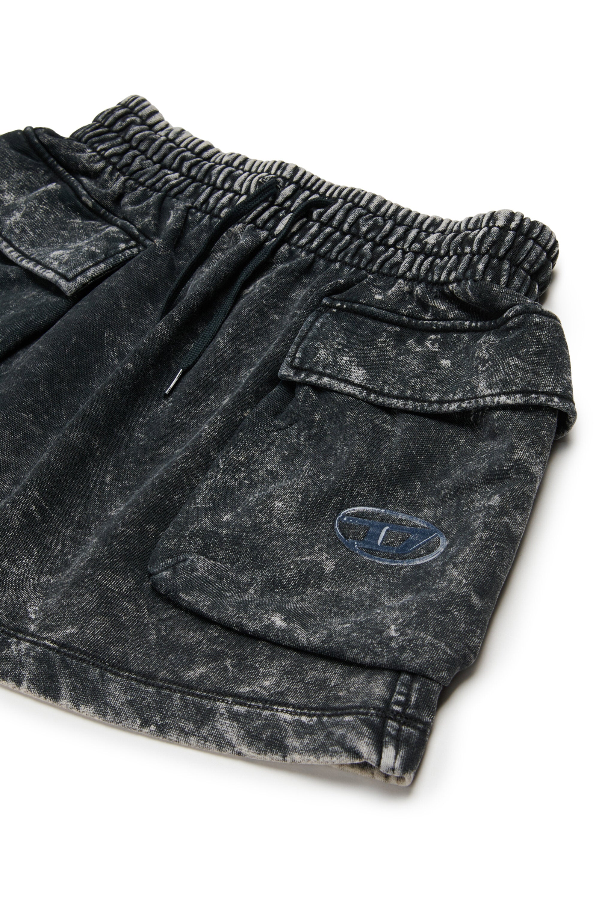 霜降りフリース・カーゴ・ミニスカート