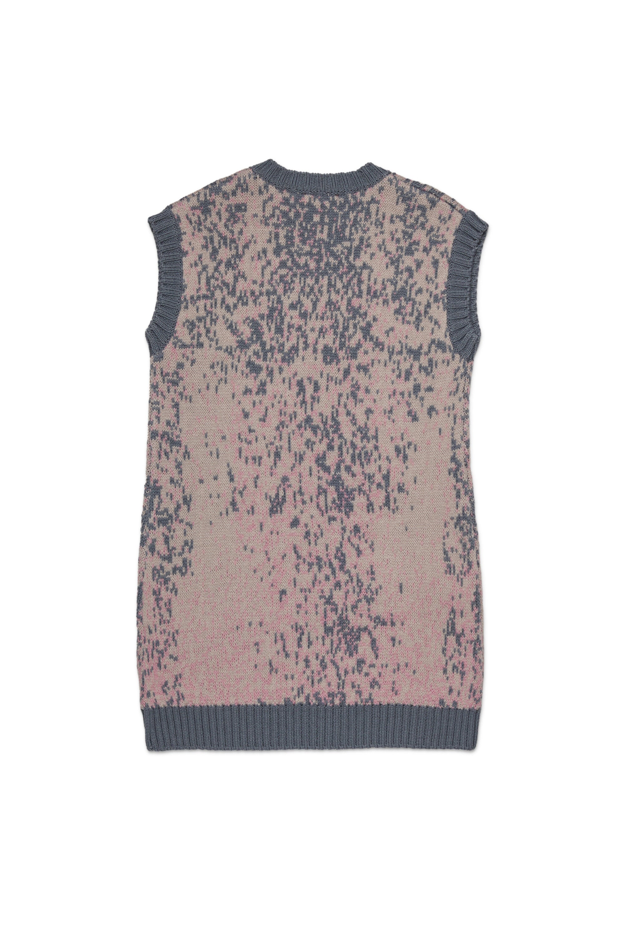 Acid Rain allover knit sleeveless dress