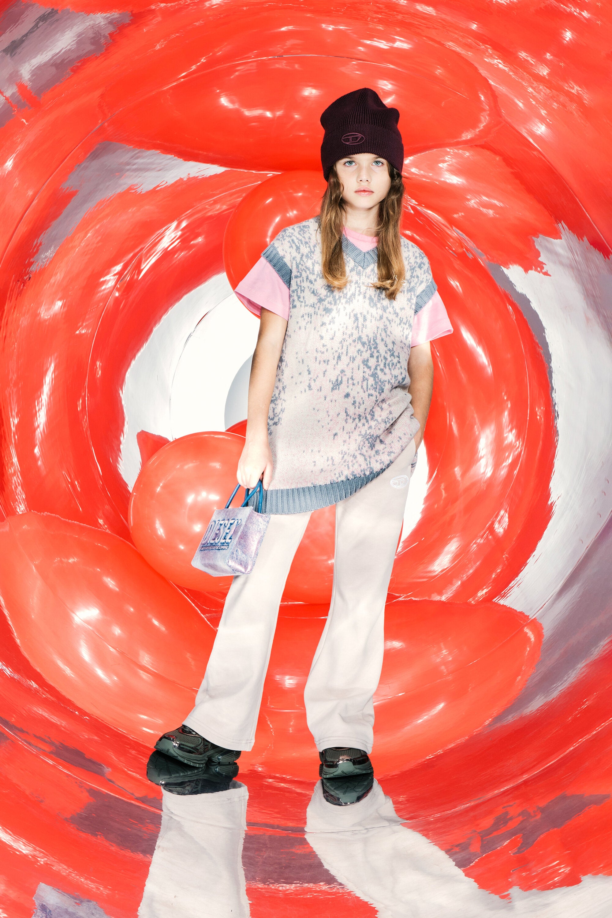 Acid Rainオールオーバーニットノースリーブドレス