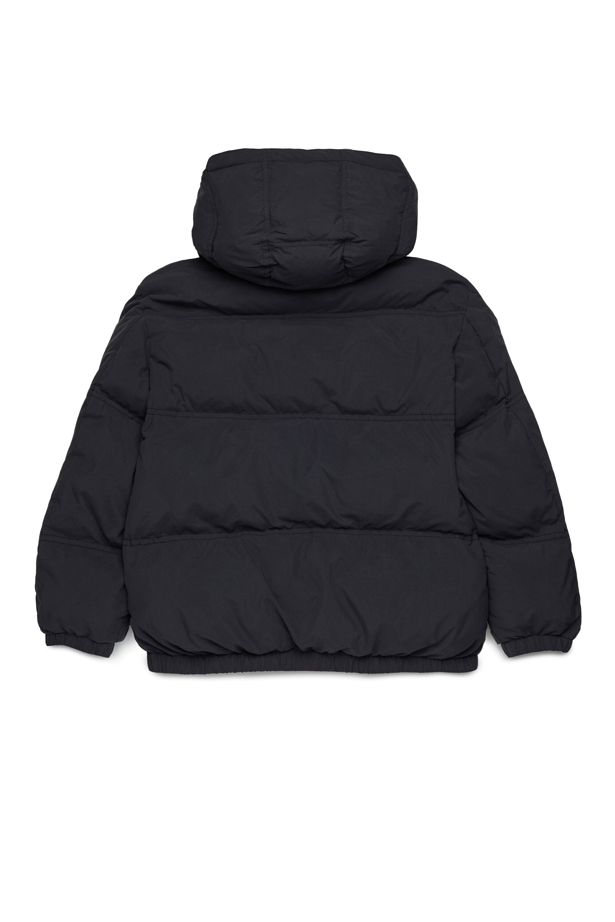 Short hooded padded jacket