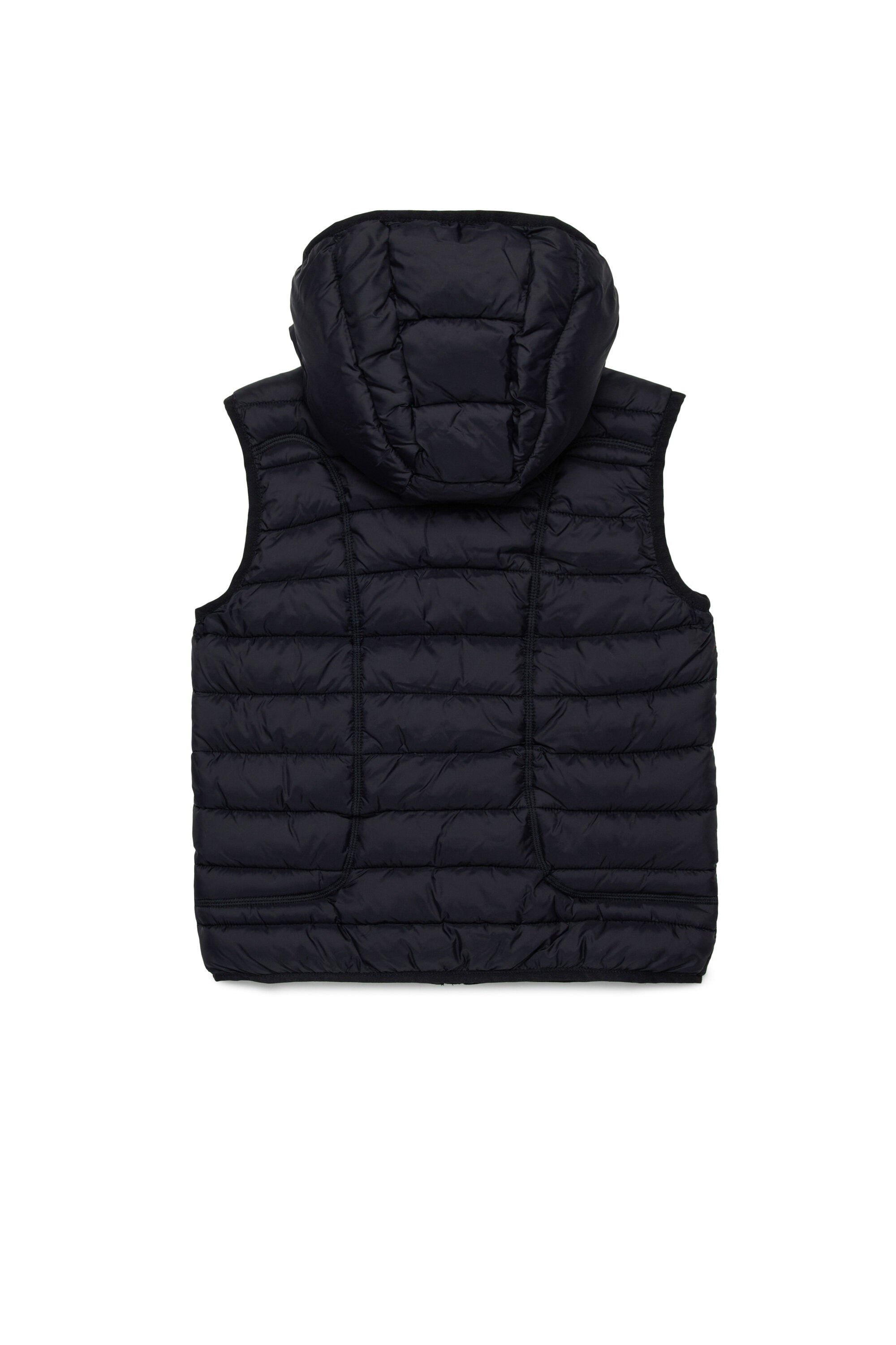 Lightweight hooded vest with logo Oval D