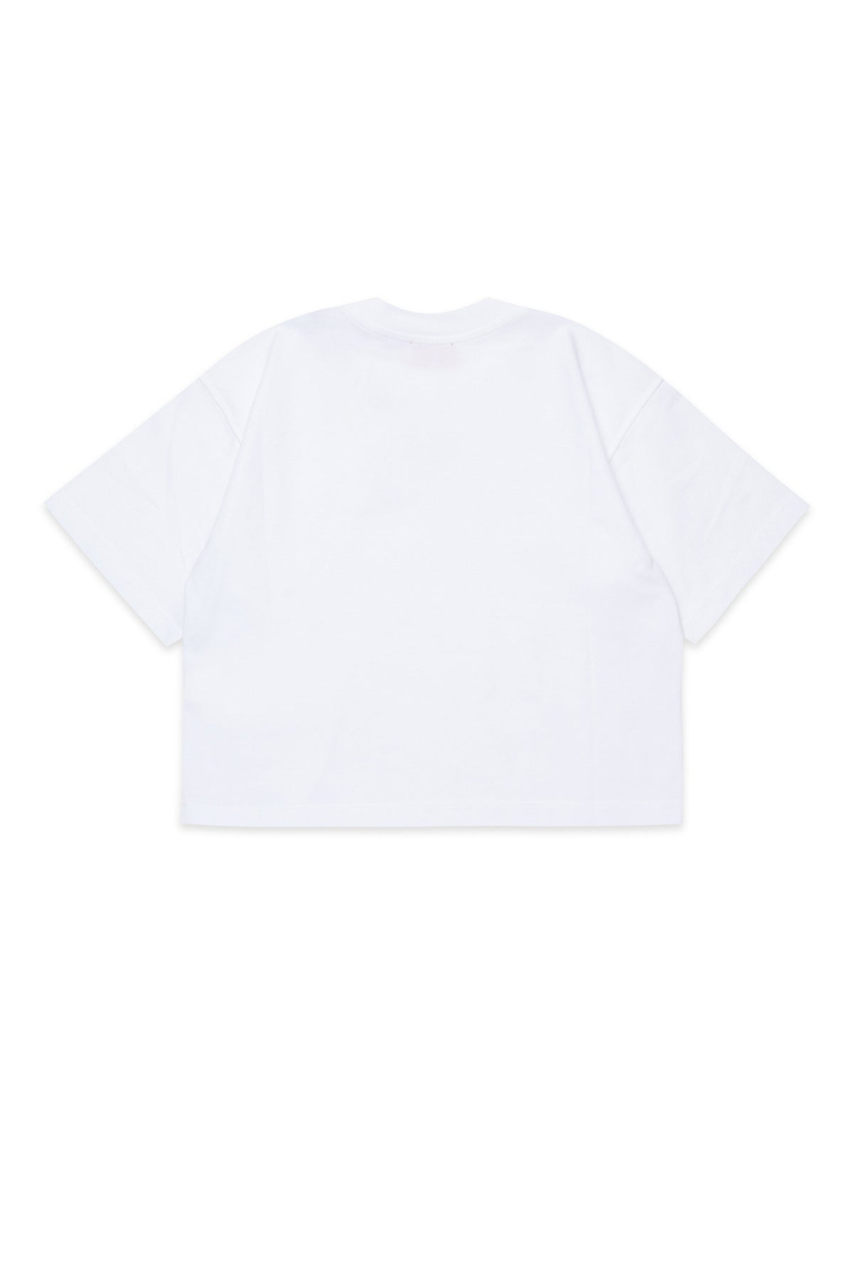 オーバルDのロゴが入ったボクシーなジャージー素材Tシャツ