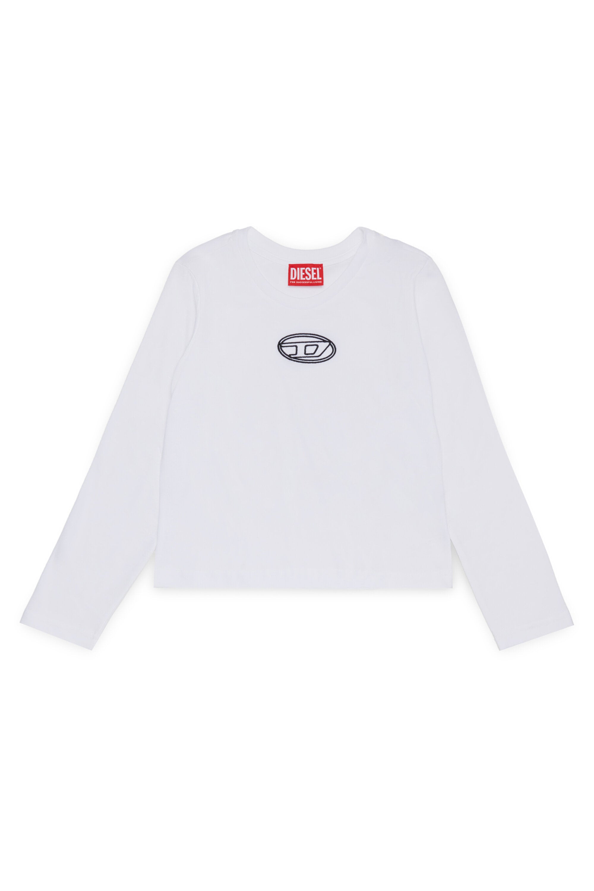 Long sleeves jersey T-shirt branded with Oval D logo