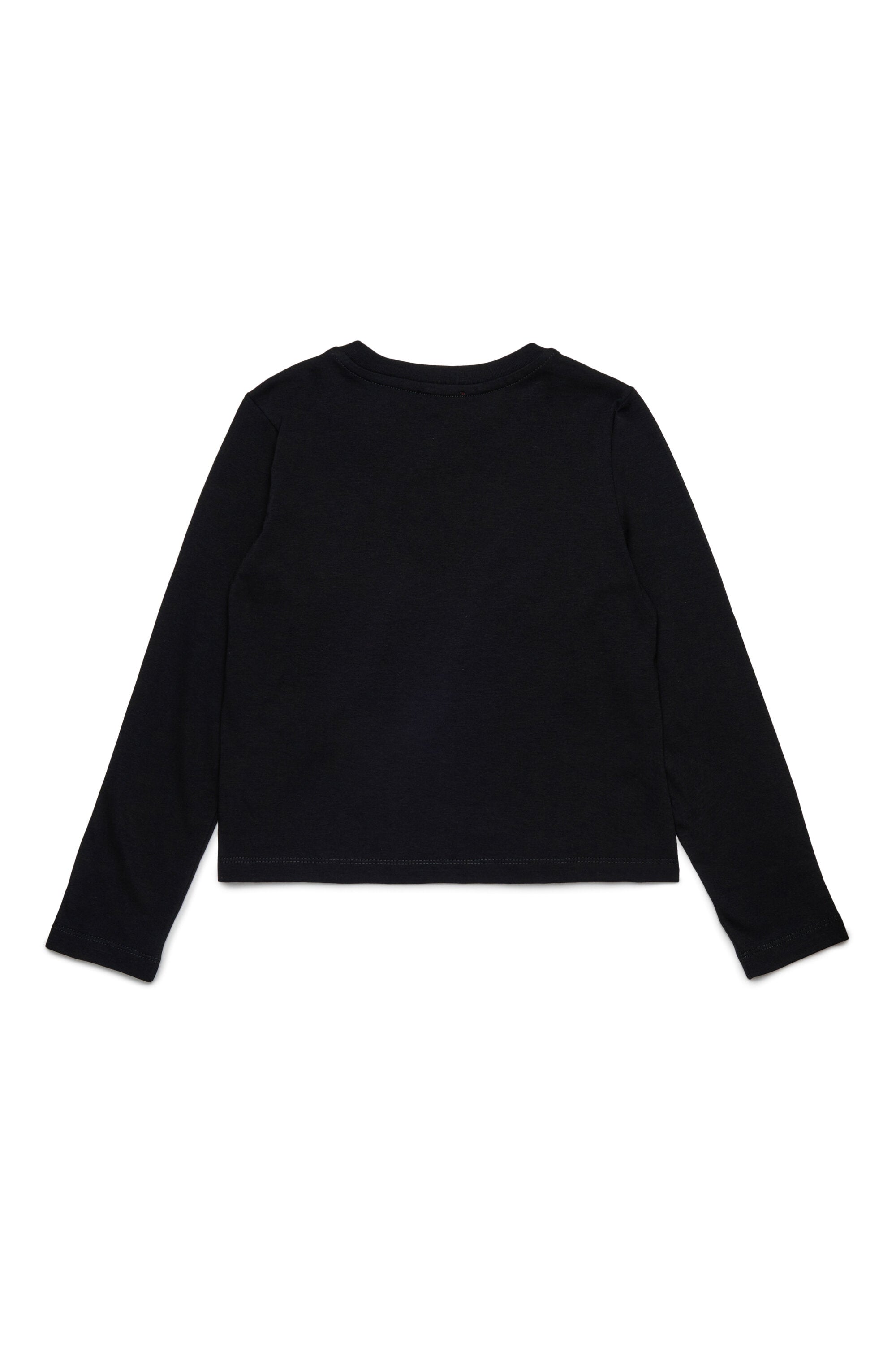 Long sleeves jersey T-shirt branded with Oval D logo