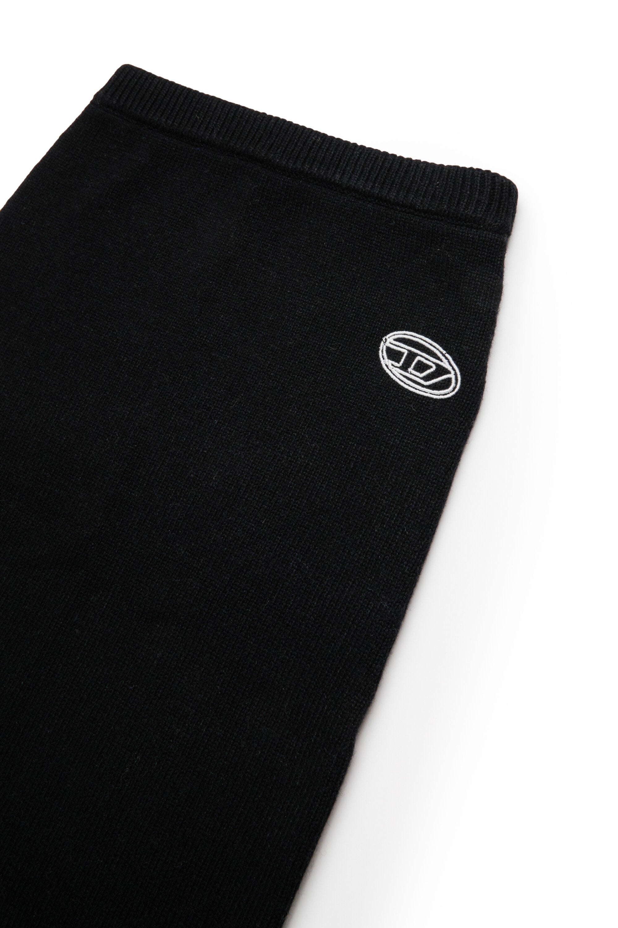 ウール&カシミア混ニットスカート ミディスカート