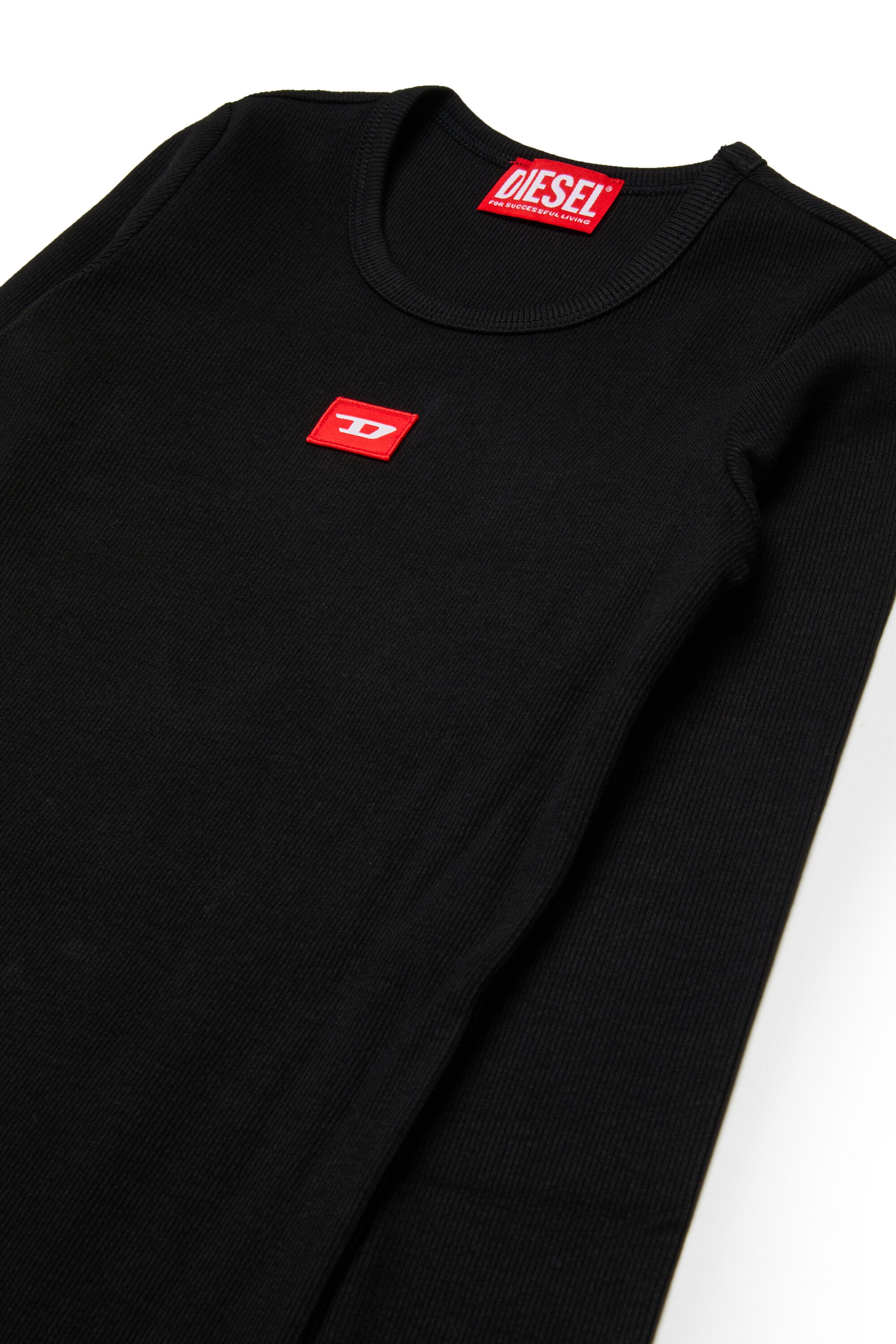 ストレッチコットンリブ編みシースドレス