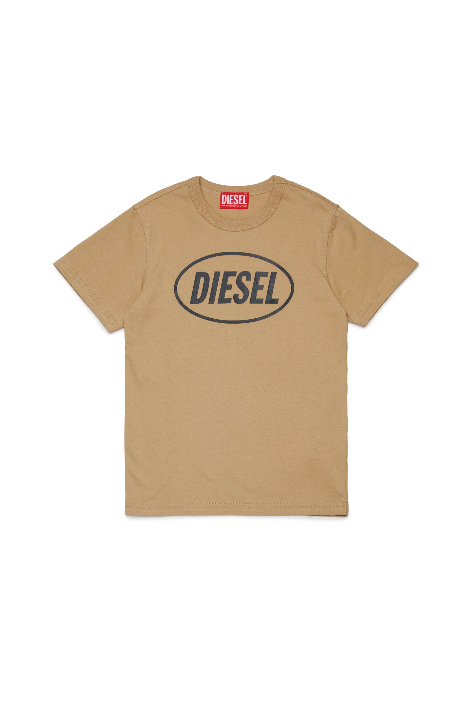 Cotton jersey T-shirt branded with Oval Diesel logo