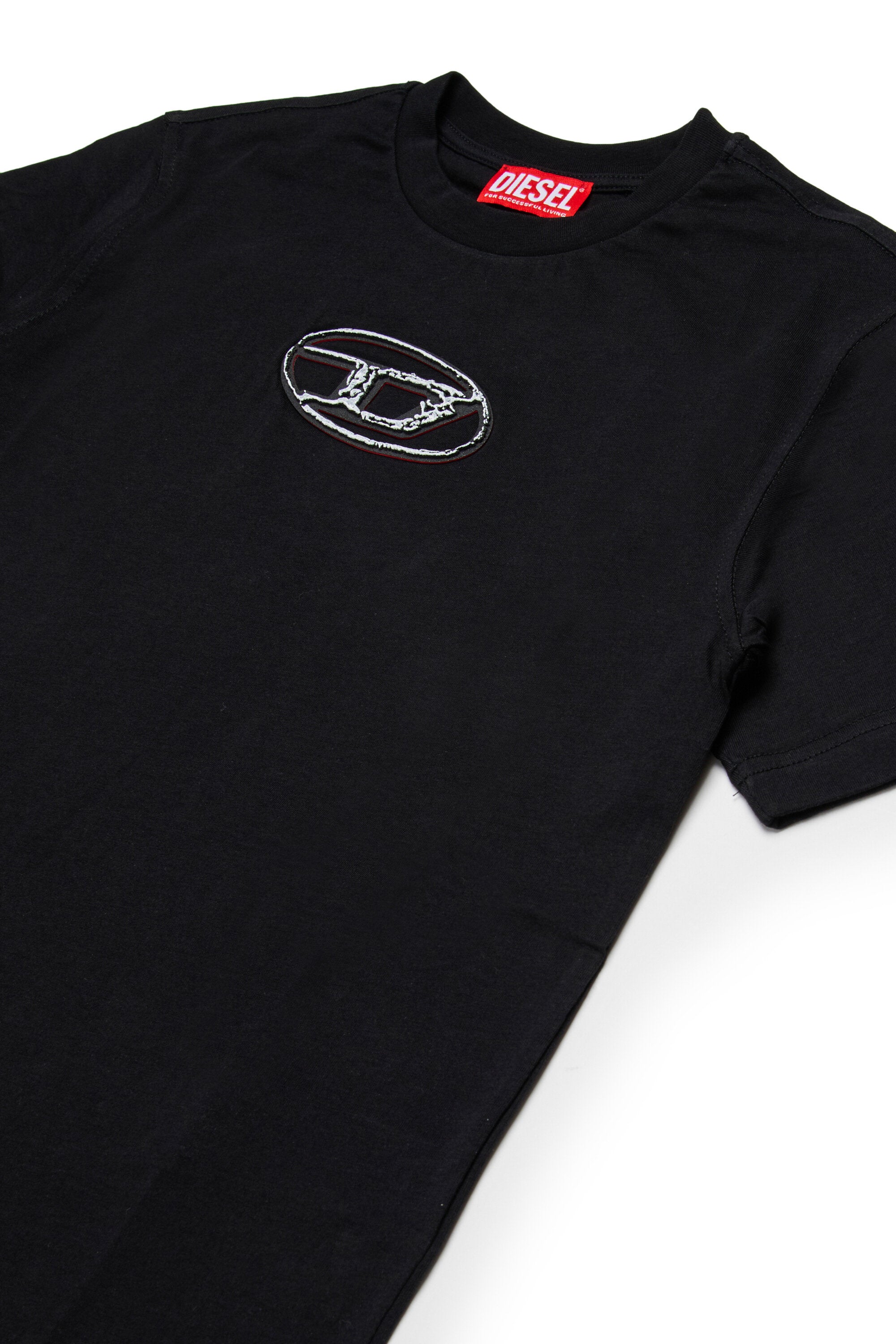 Multi-layered Oval D branded jersey T-shirt