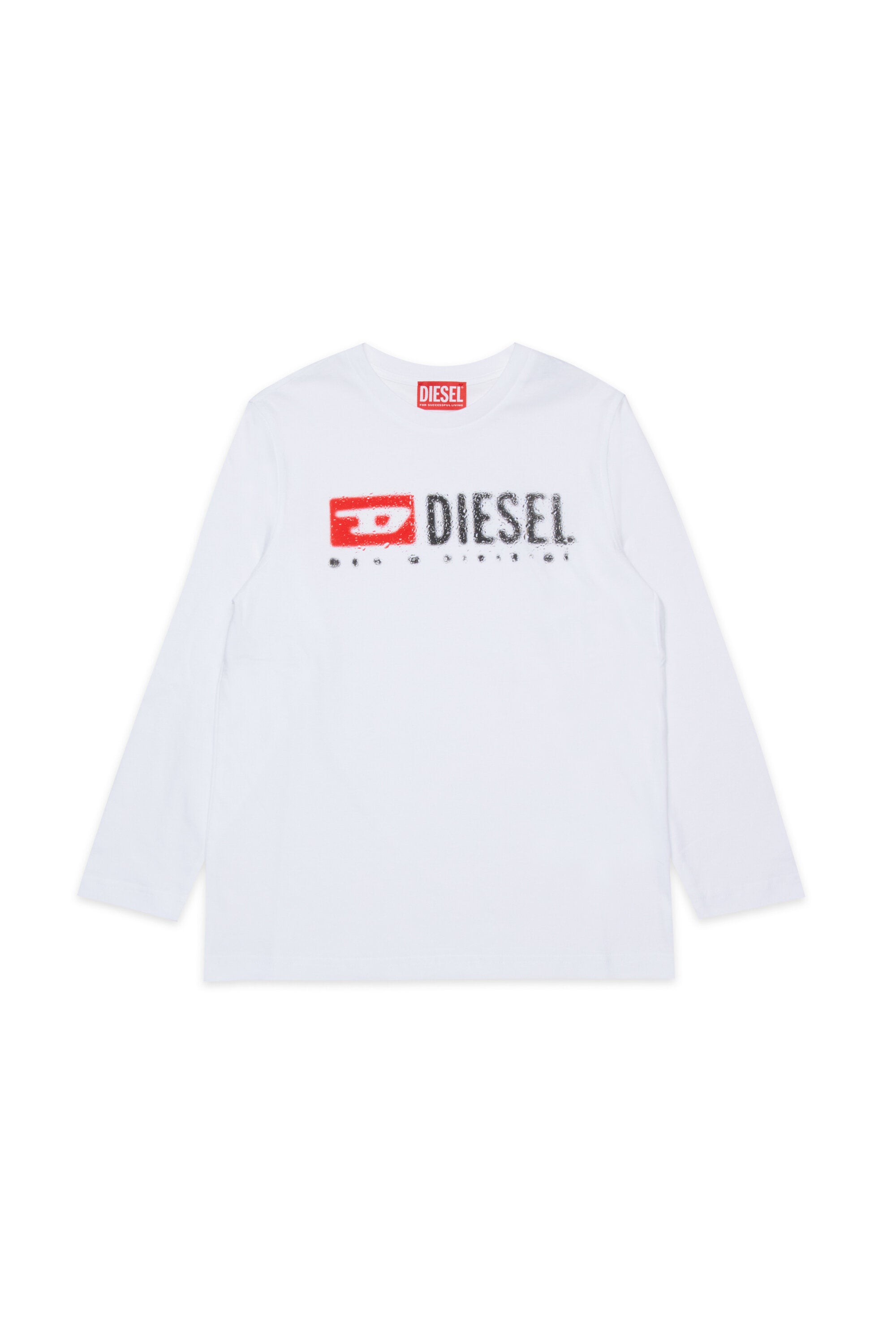 Diesel Denimロゴ入り長袖ジャージー素材Tシャツ