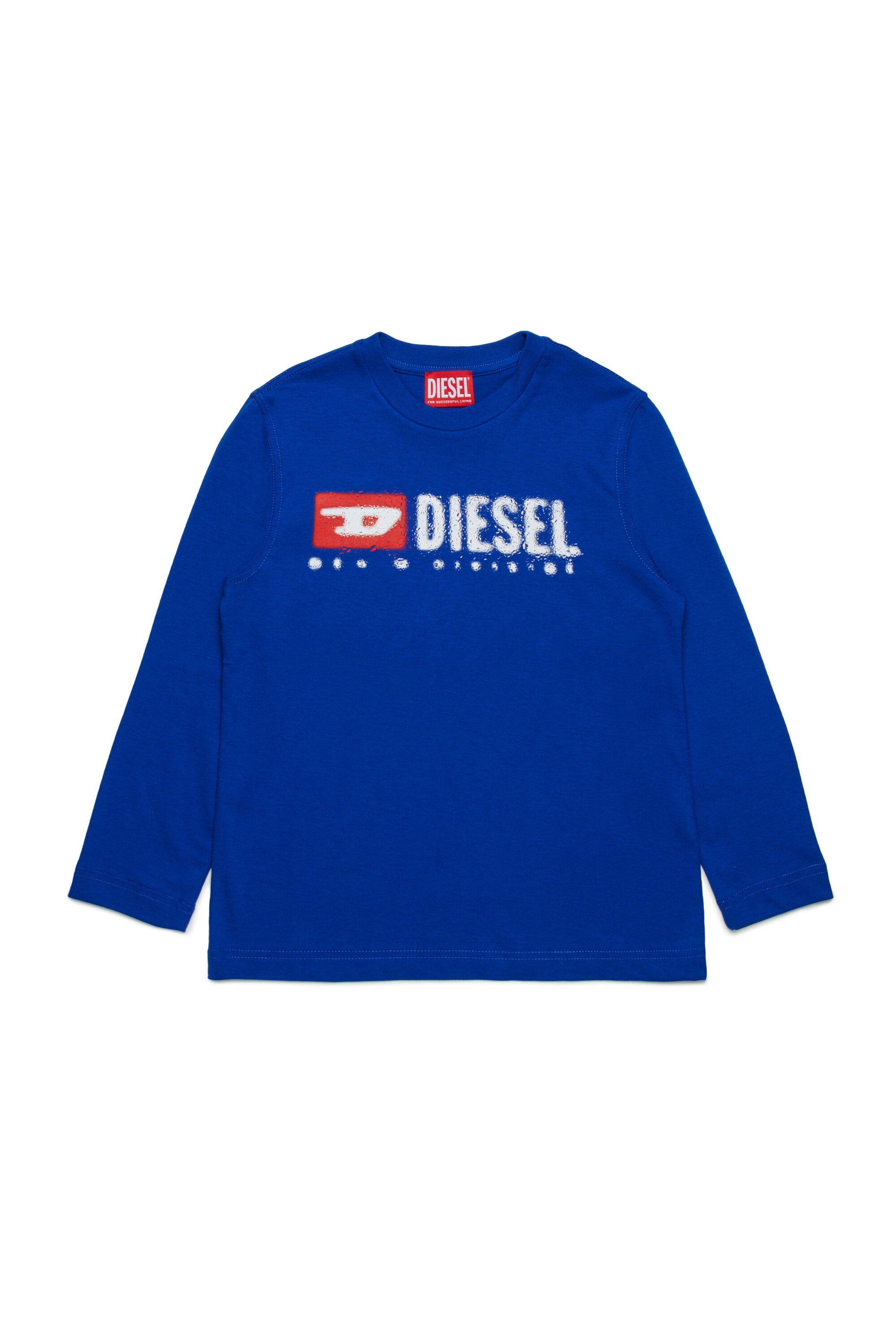 Diesel Denimロゴ入り長袖ジャージー素材Tシャツ