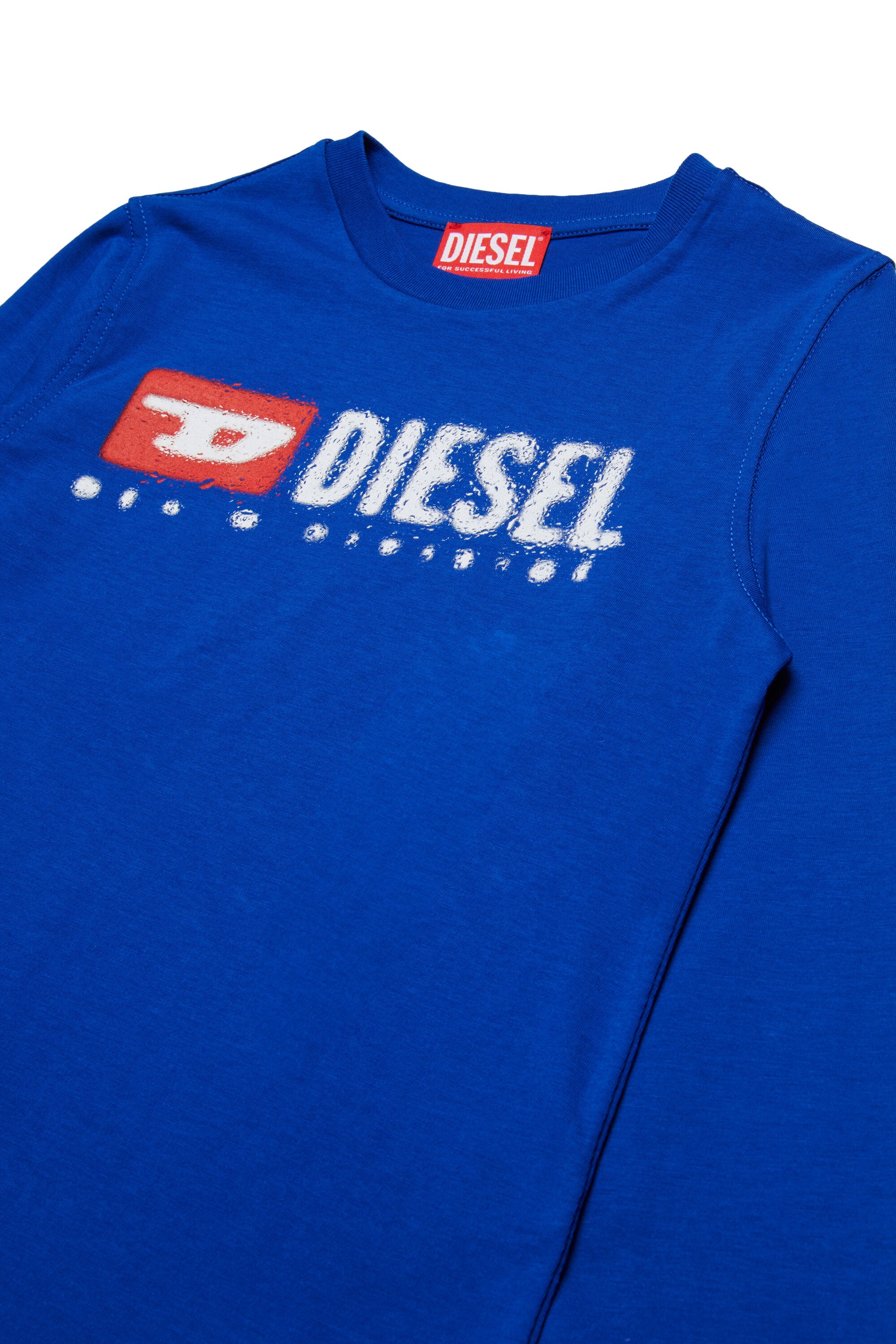 Diesel Denimロゴ入り長袖ジャージー素材Tシャツ
