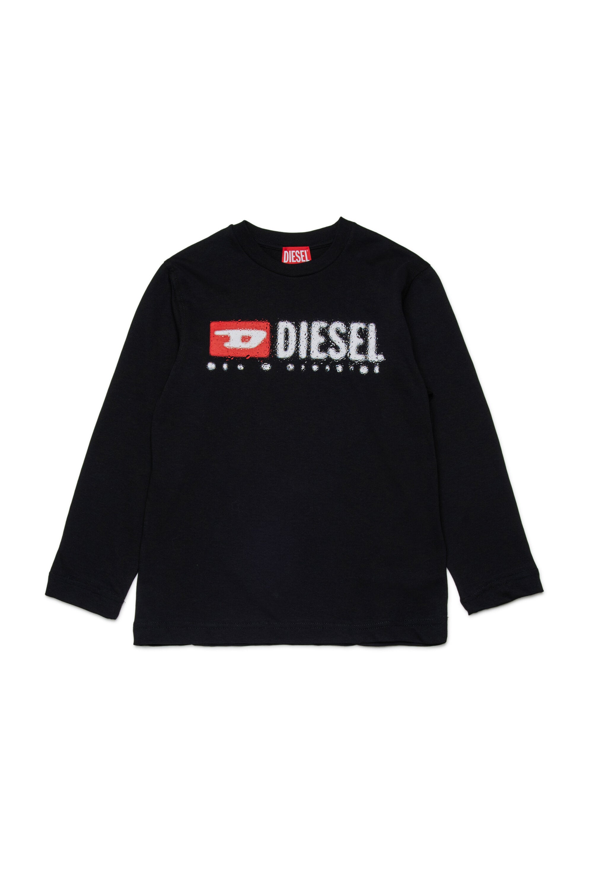 Diesel Denimロゴ入り長袖ジャージー素材Tシャツ