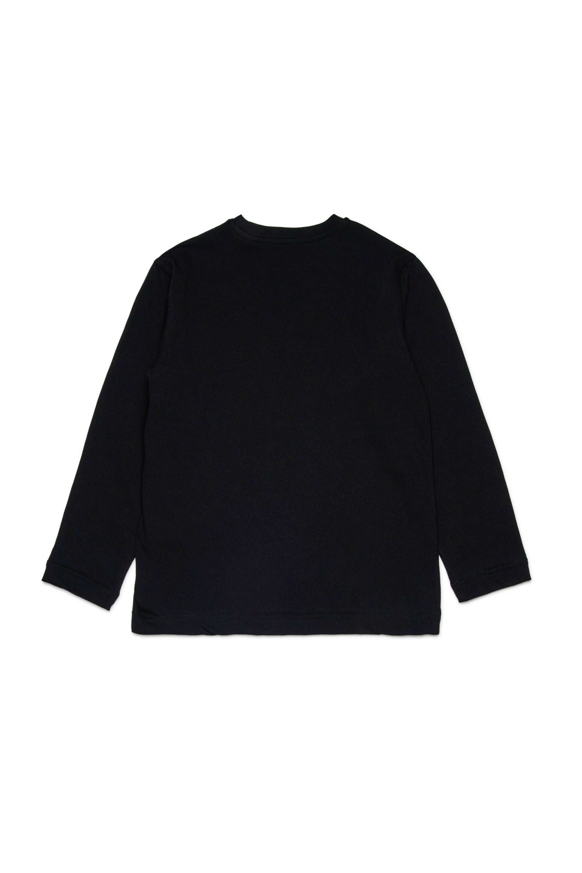 Diesel Denimロゴ入り長袖ジャージー素材Tシャツ