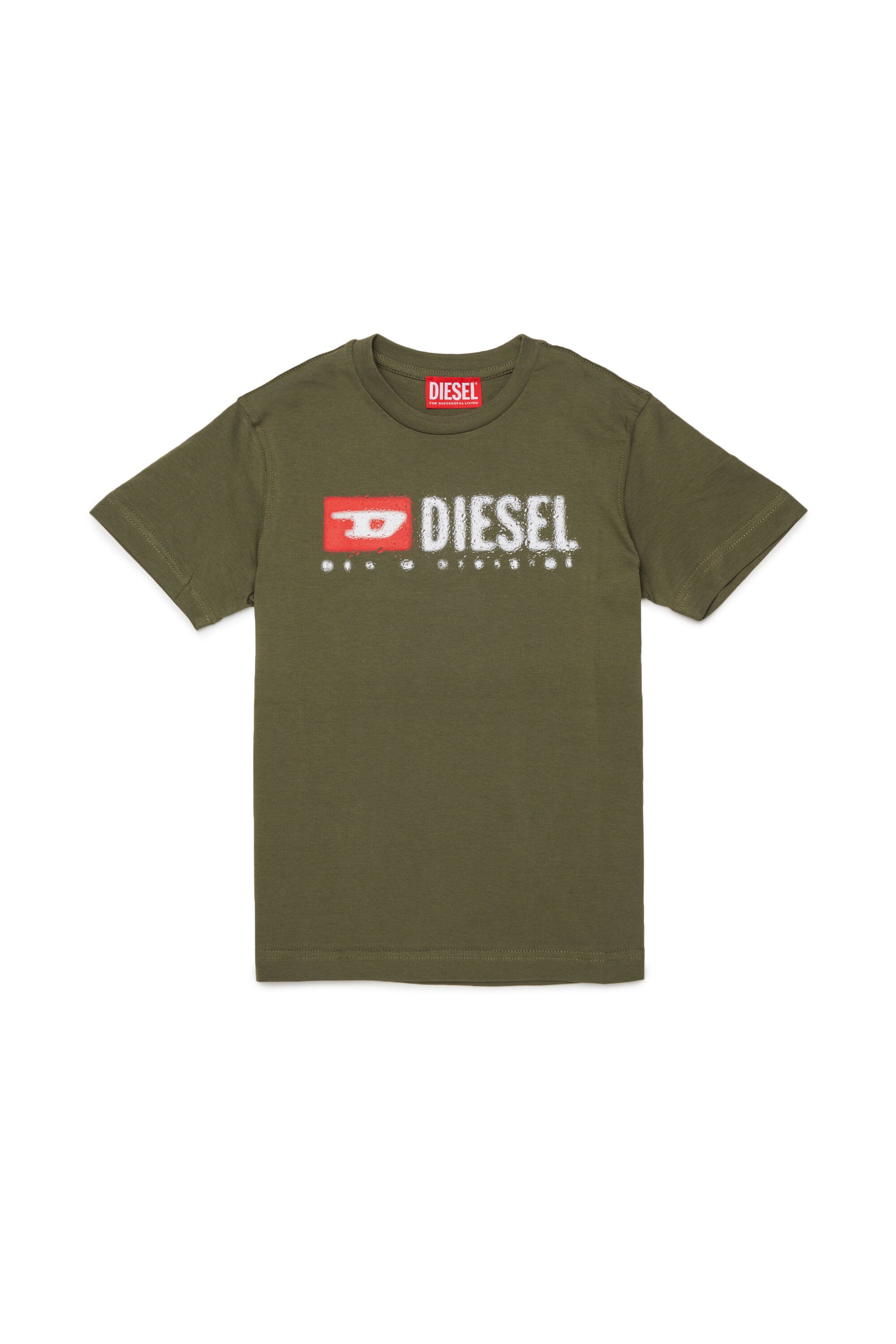 Diesel デニムロゴ ジャージー素材 Tシャツ