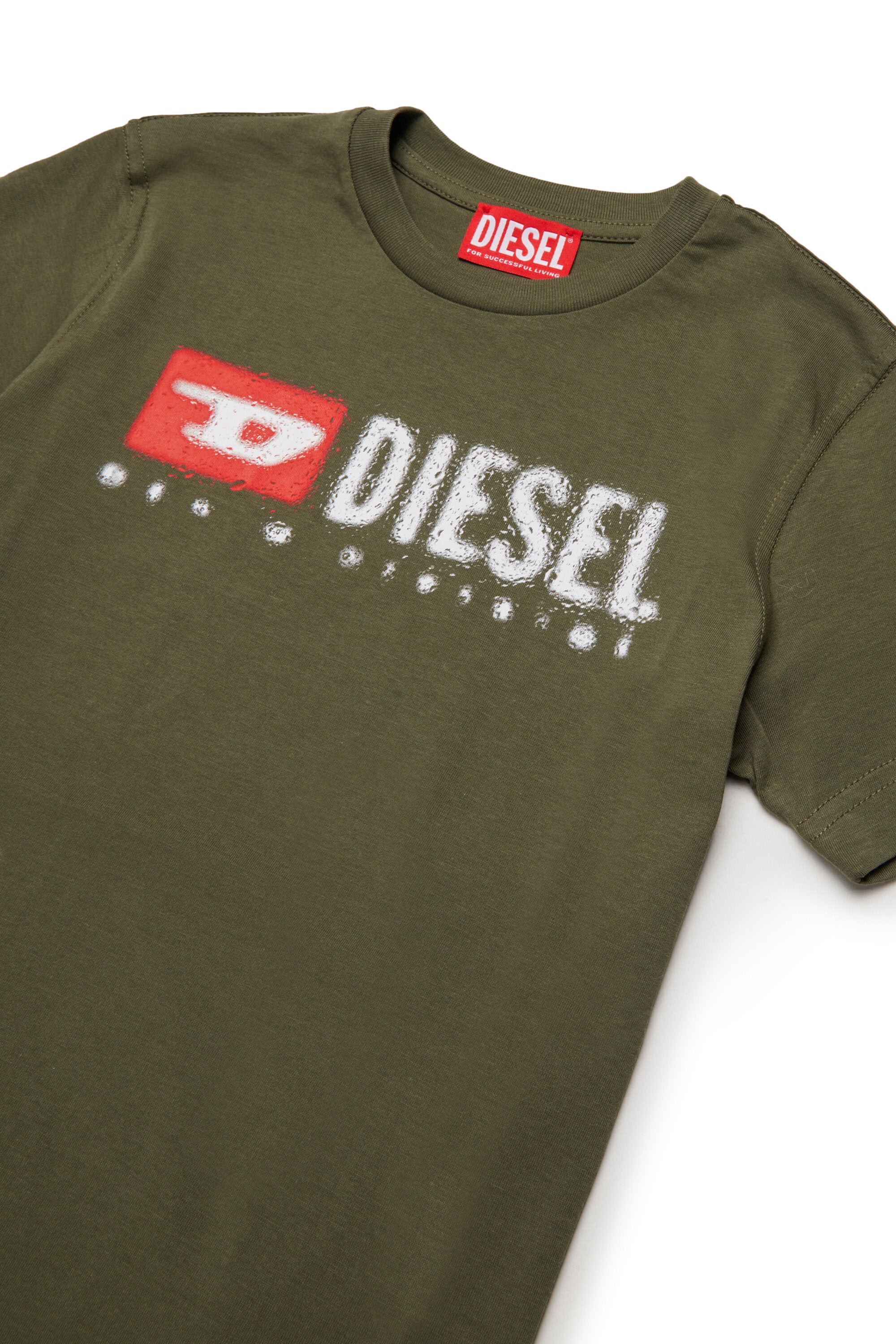 Diesel デニムロゴ ジャージー素材 Tシャツ