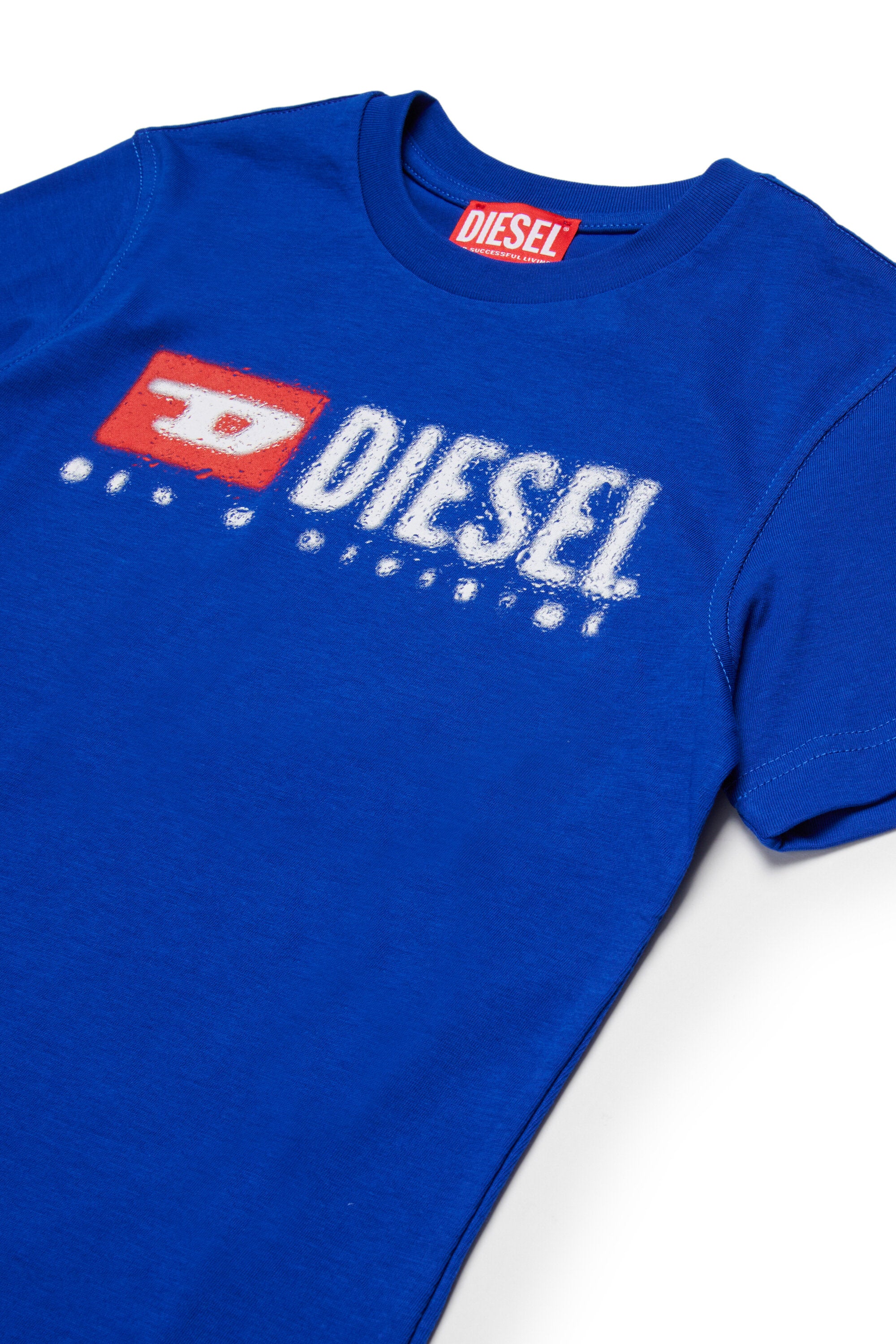 Diesel デニムロゴ ジャージー素材 Tシャツ