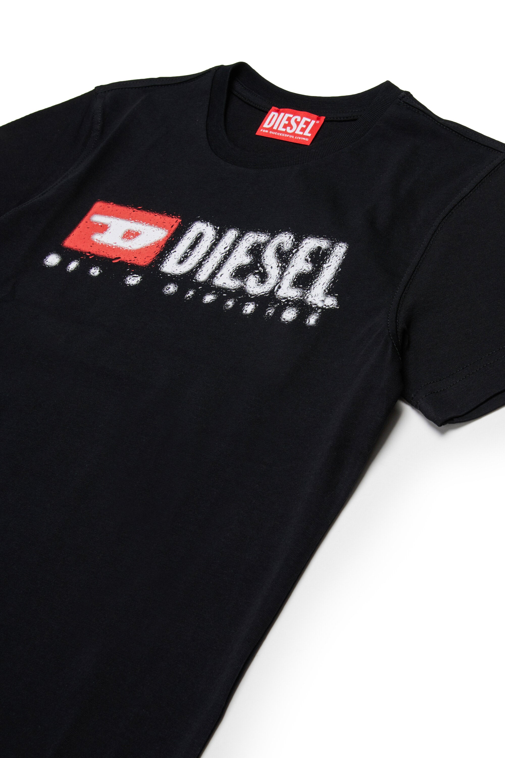 Diesel デニムロゴ ジャージー素材 Tシャツ