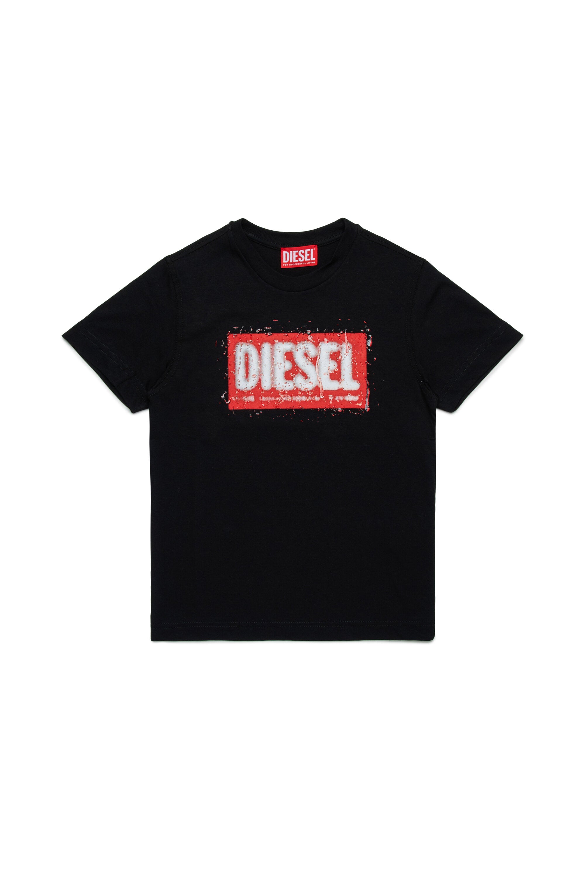 Diesel デニムロゴ ジャージー素材 Tシャツ