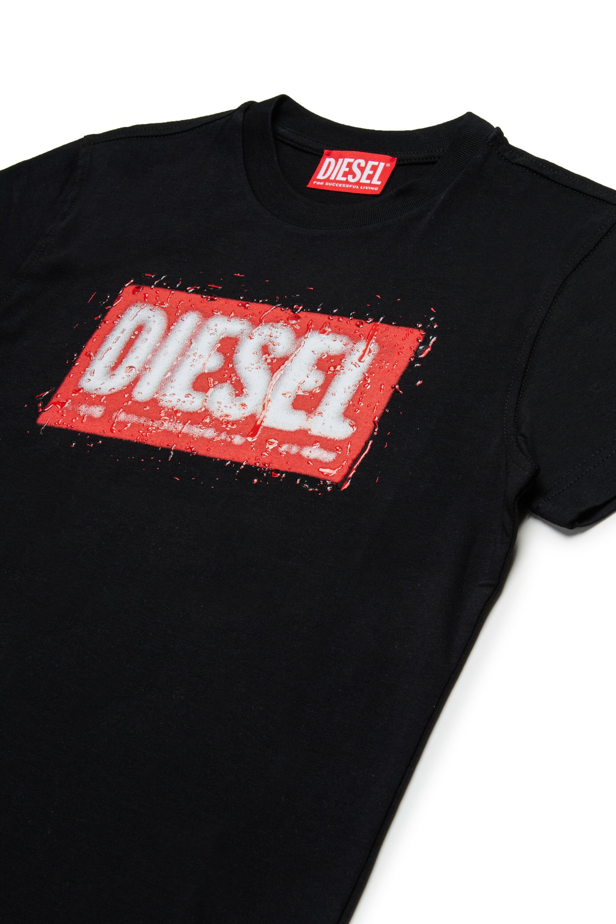 Diesel デニムロゴ ジャージー素材 Tシャツ