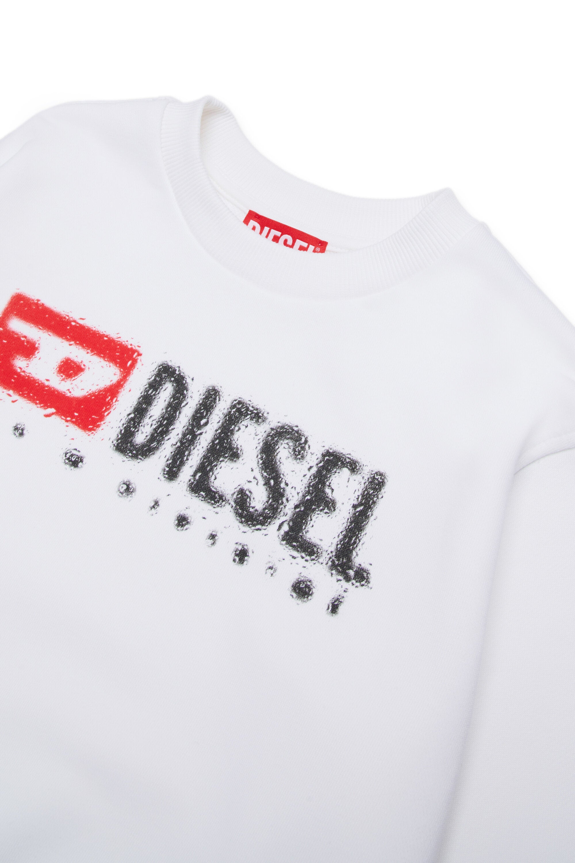 Diesel デニム ロゴ クルーネック スウェットシャツ