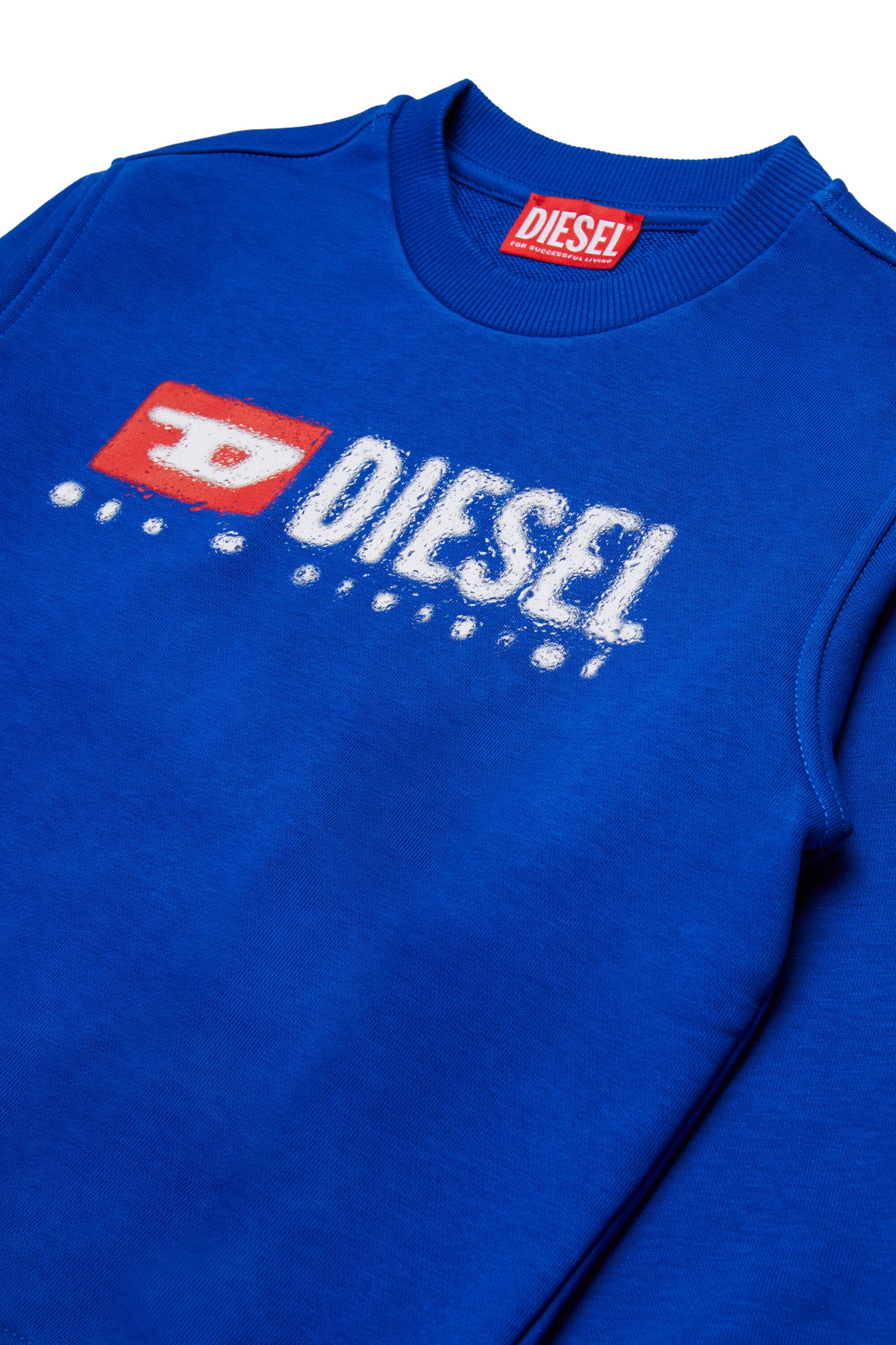 Diesel デニム ロゴ クルーネック スウェットシャツ