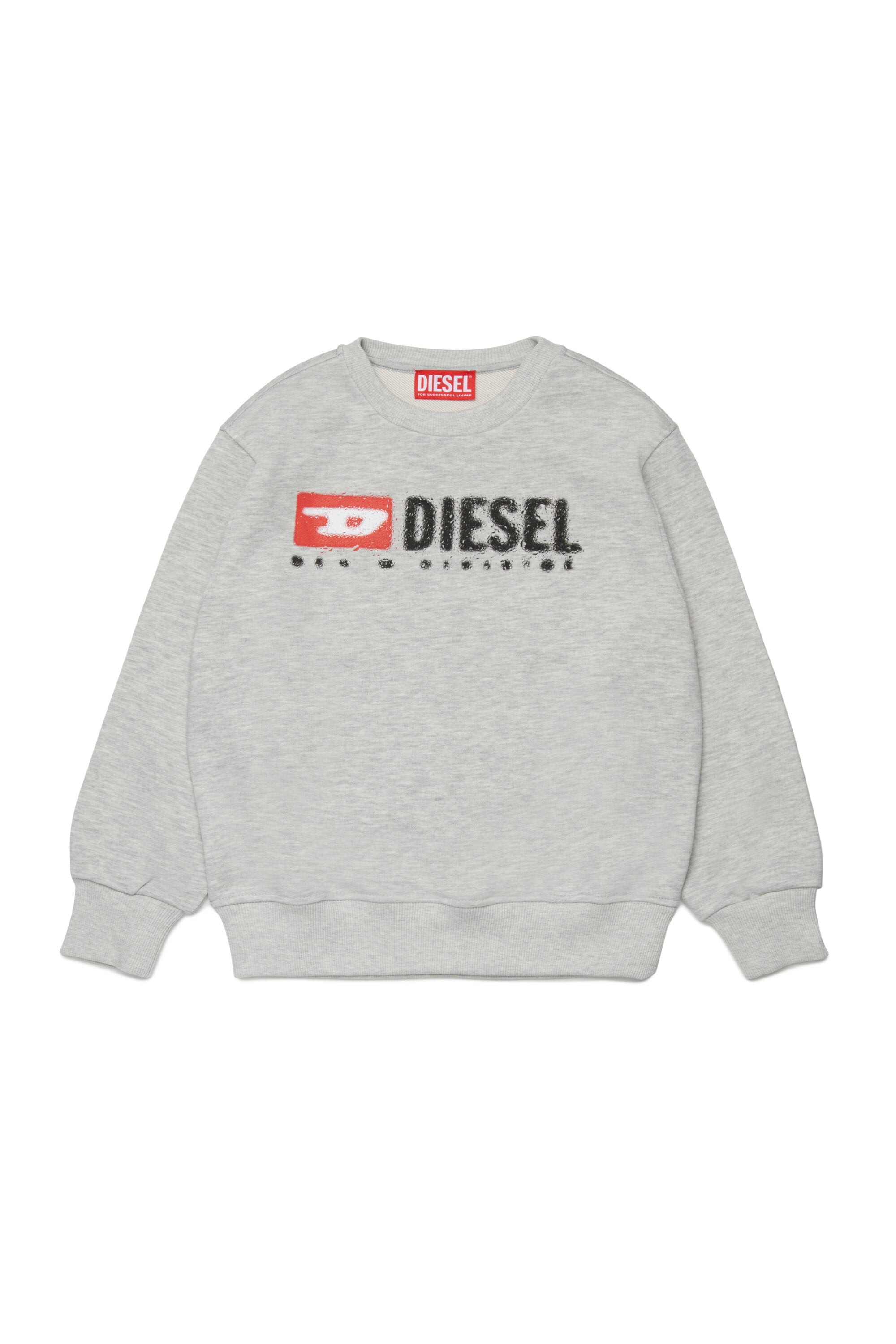 Diesel デニム ロゴ クルーネック スウェットシャツ