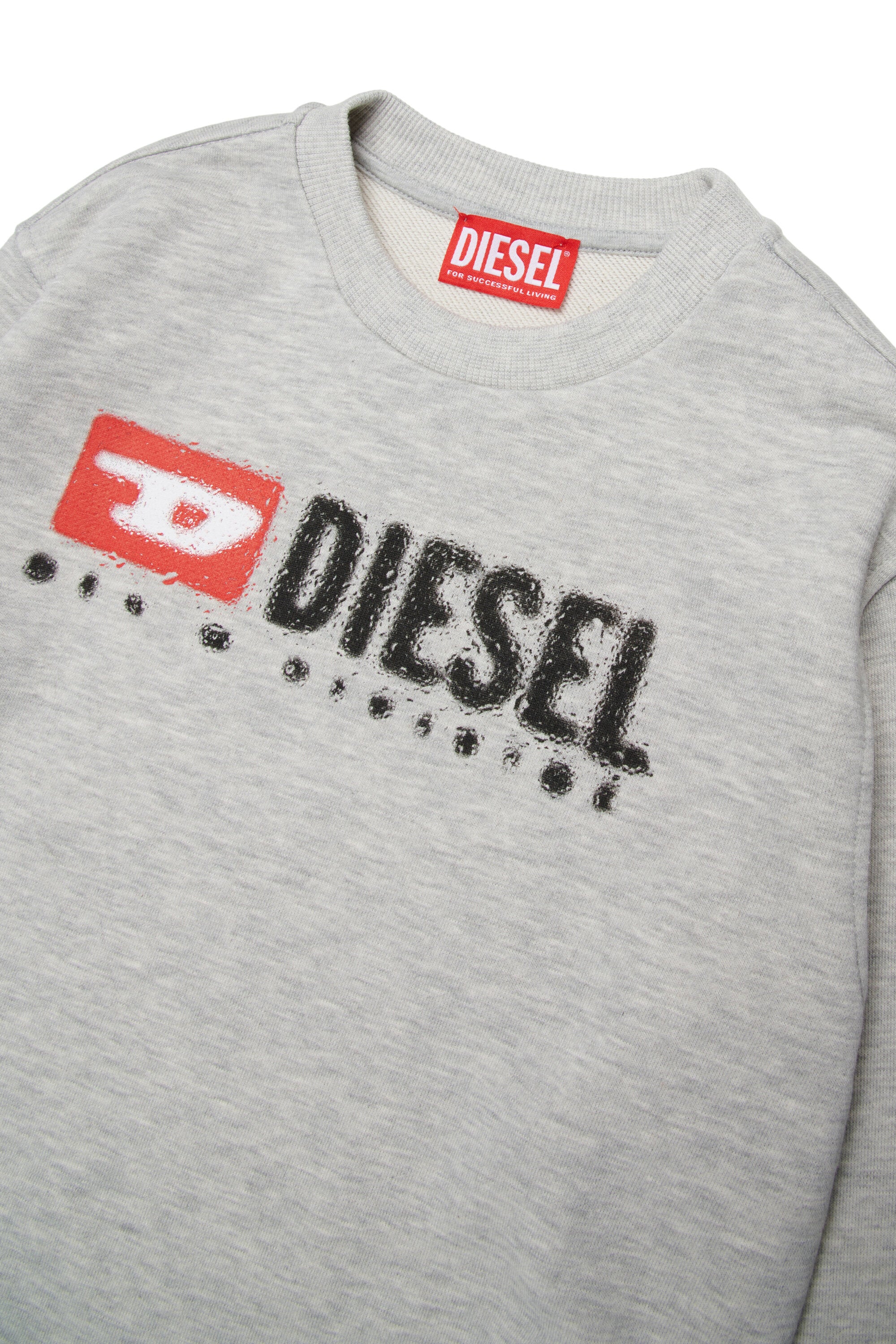 Diesel デニム ロゴ クルーネック スウェットシャツ